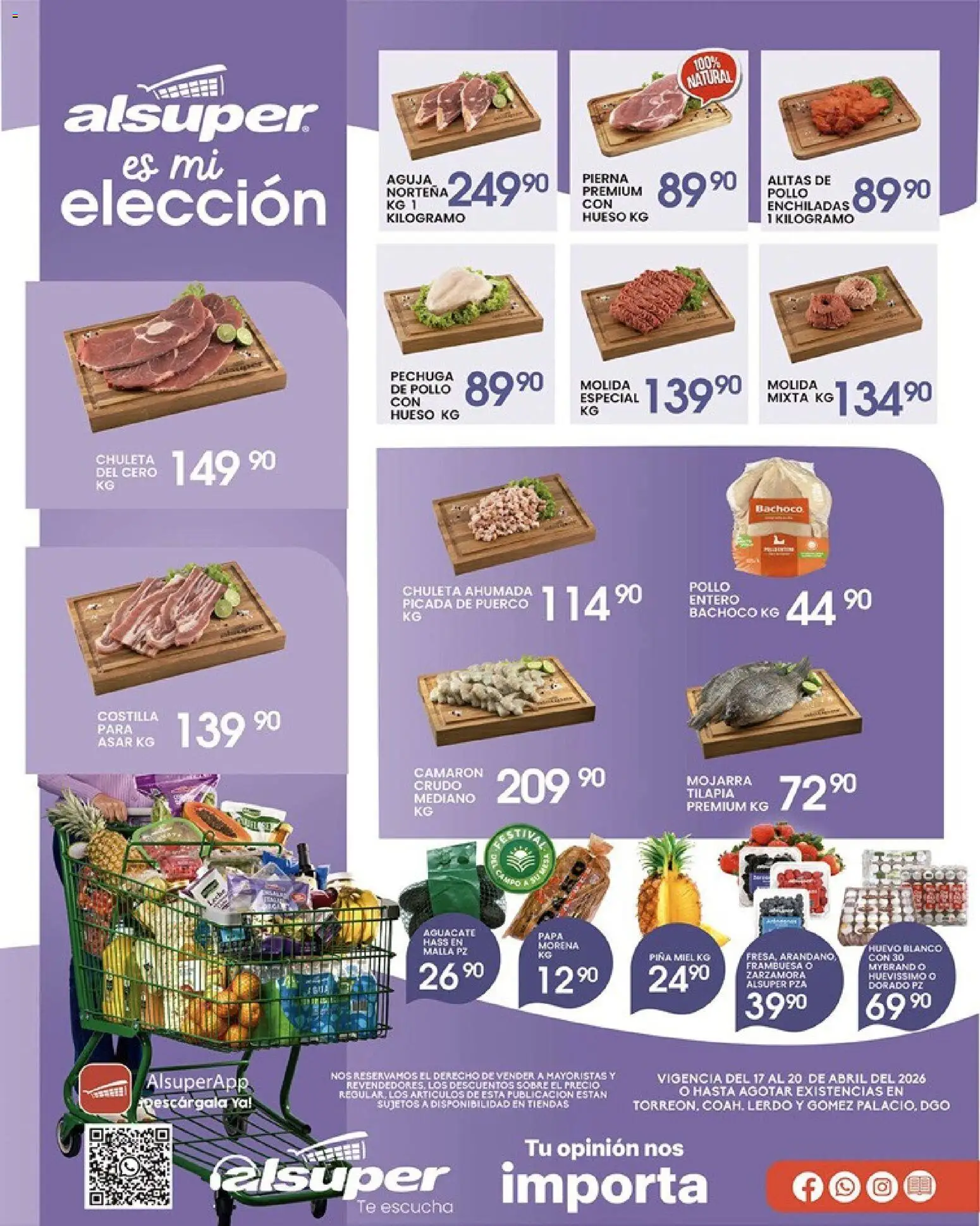 Vista previa las ofertas de la tienda Alsuper - Alsuper folleto Torreon desde el 17/04/2026 