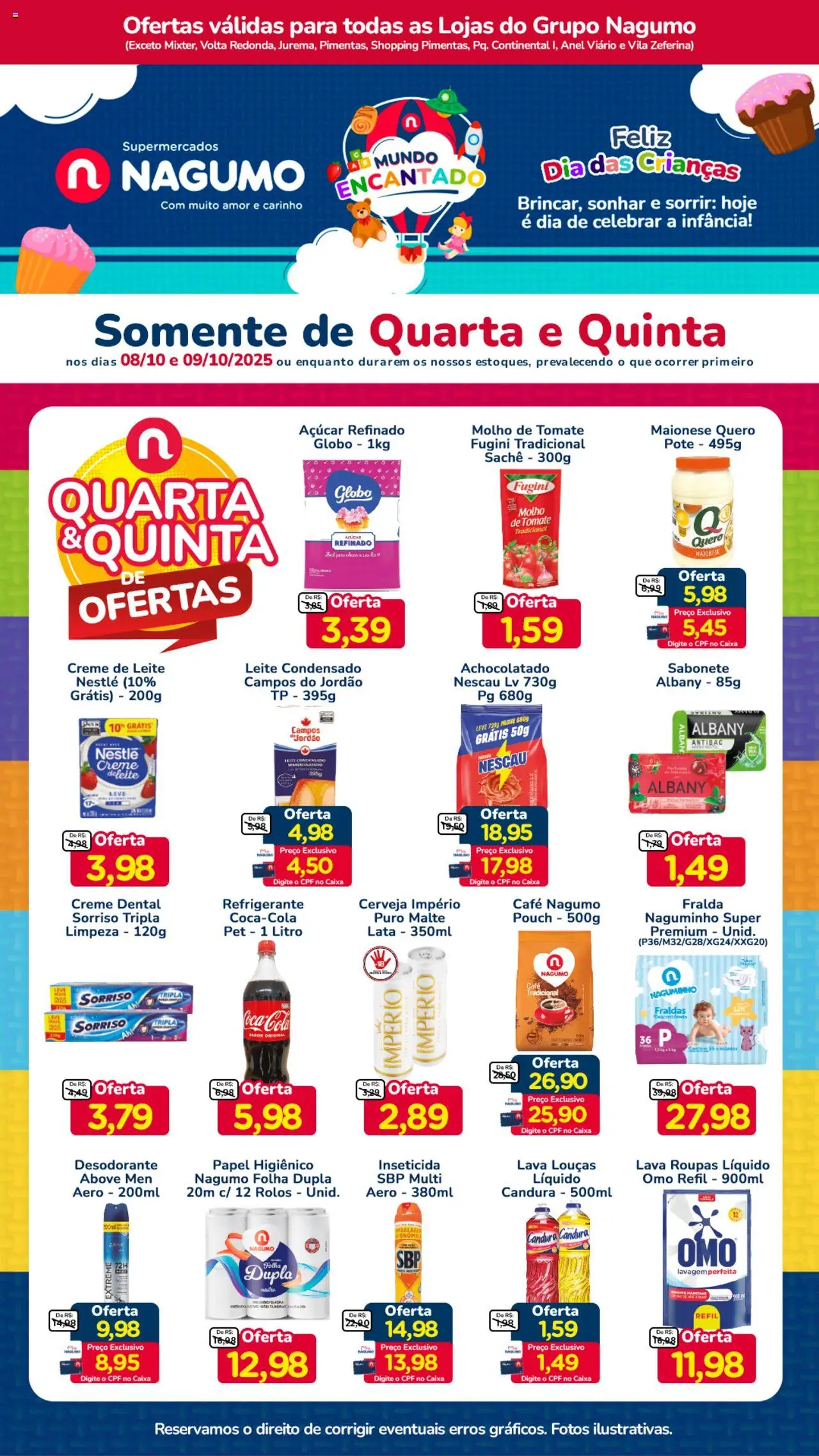 Nagumo folheto "Ofertas Quarta e Quinta" válido a partir de 08/10/2025 - número de página 1