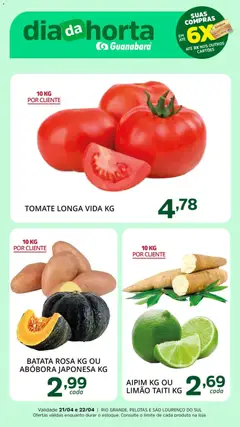 Pré-Visualização do folheto "Supermercado Guanabara - Ofertas da semana" da loja Supermercado Guanabara válido a partir de 21/04/2026