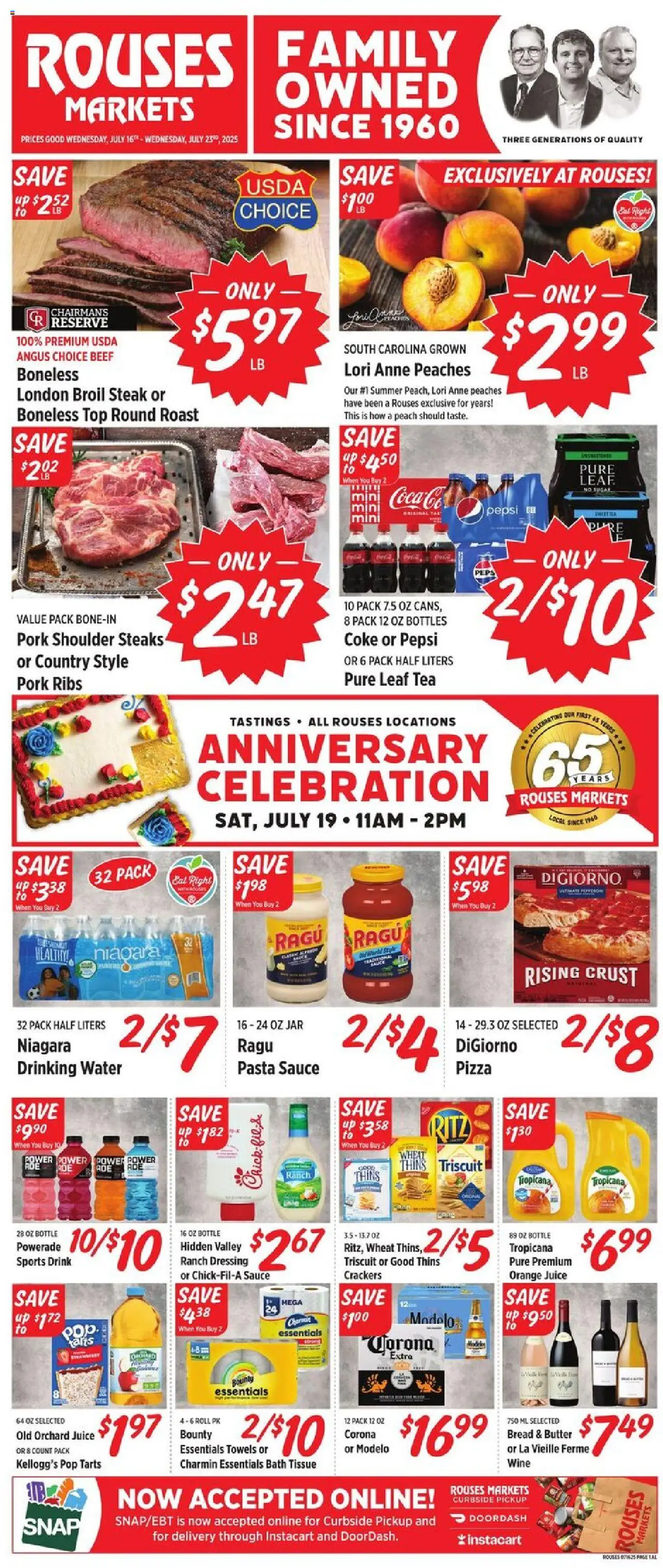 Rouses Weekly Ad - AL from 07/16/2025 - Flyer - Page number 1