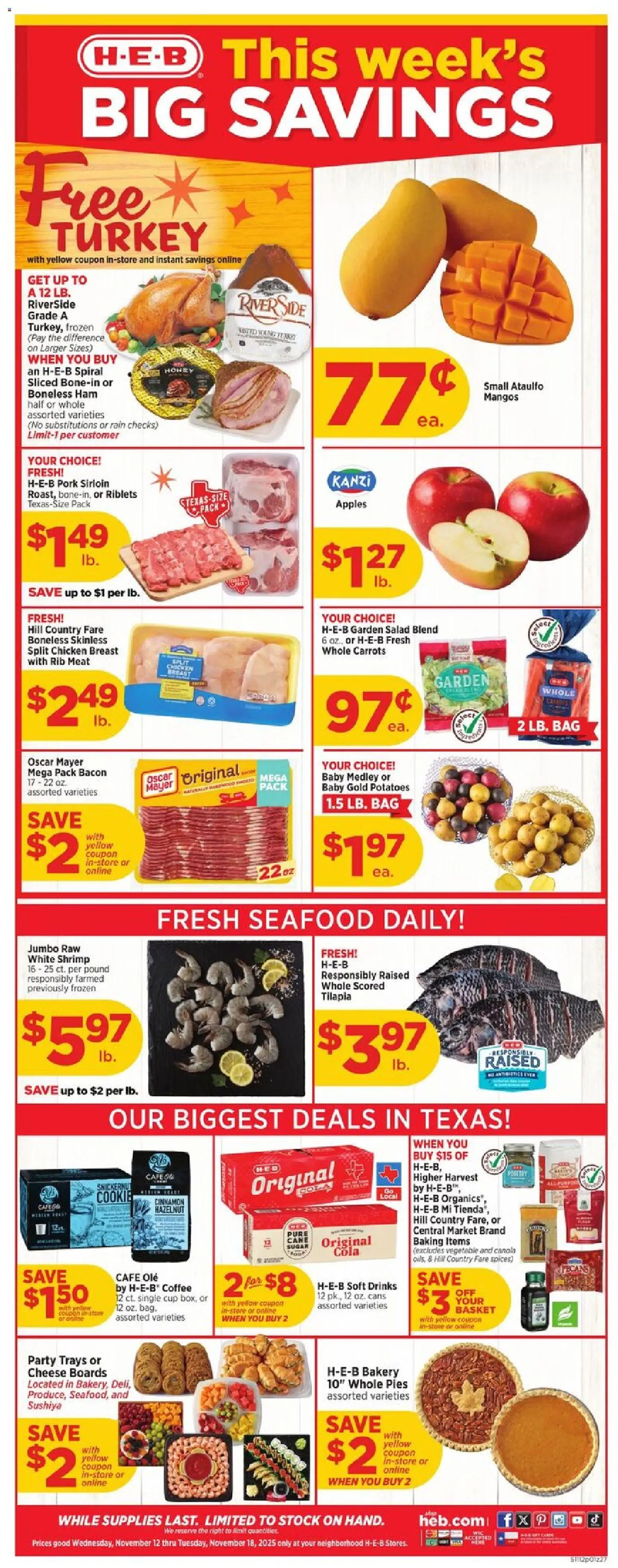 Ad Preview of H-E-B Weekly Ad from 11/12/2025