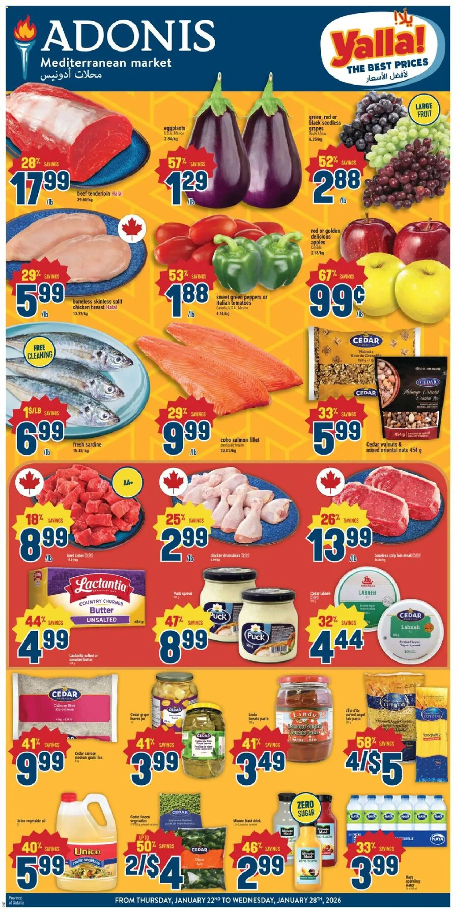 Preview of leaflet Weekly Flyer from shop Adonis is valid from Jan 22, 2026