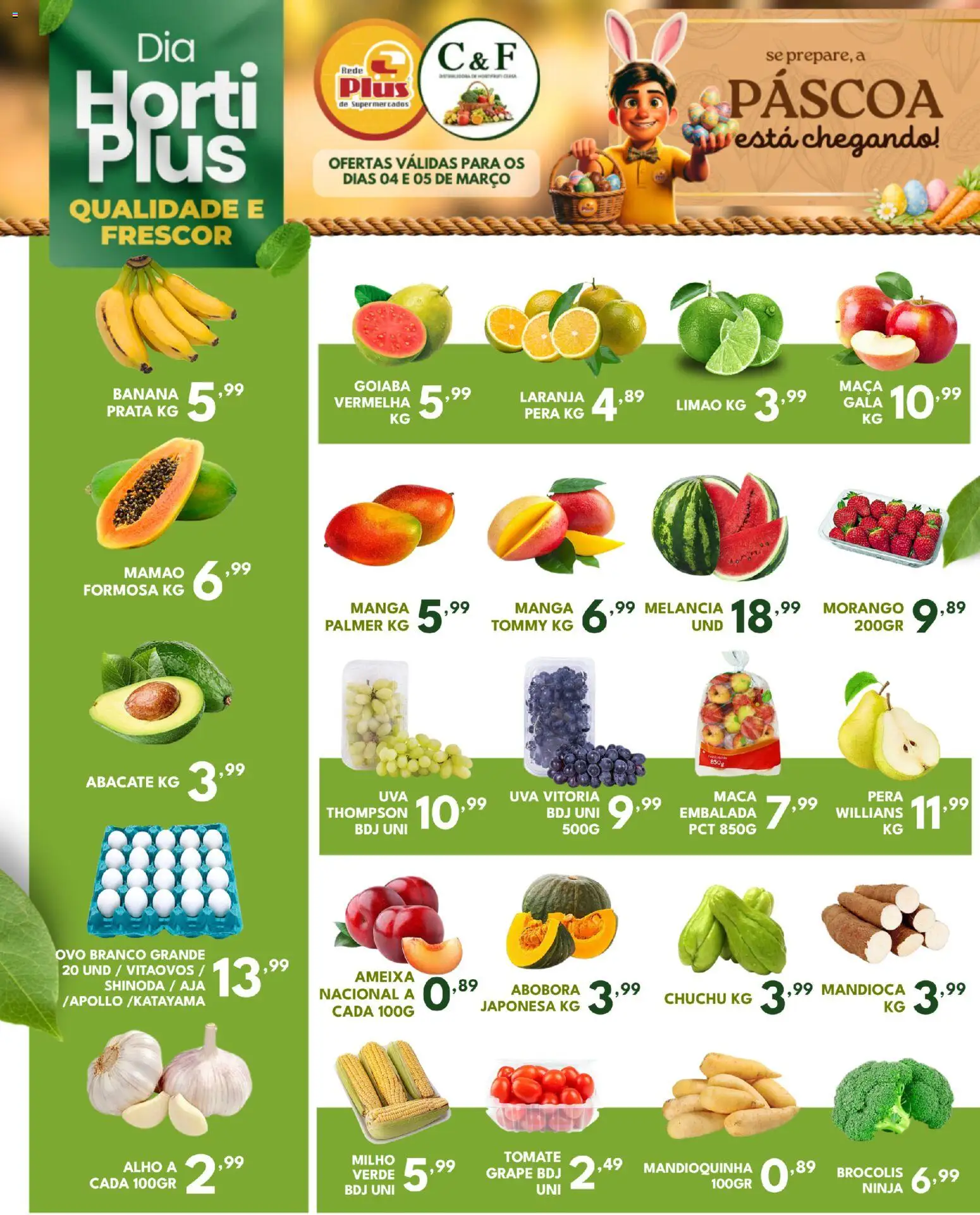 Pré-Visualização do folheto "Rede Plus Supermercados - Ofertas da semana" da loja Rede Plus Supermercados válido a partir de 04/03/2026