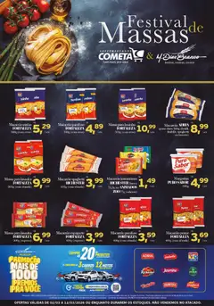 Pré-Visualização do folheto "Cometa Supermercados ofertas Festival de Massas" da loja Cometa Supermercados válido a partir de 02/03/2026