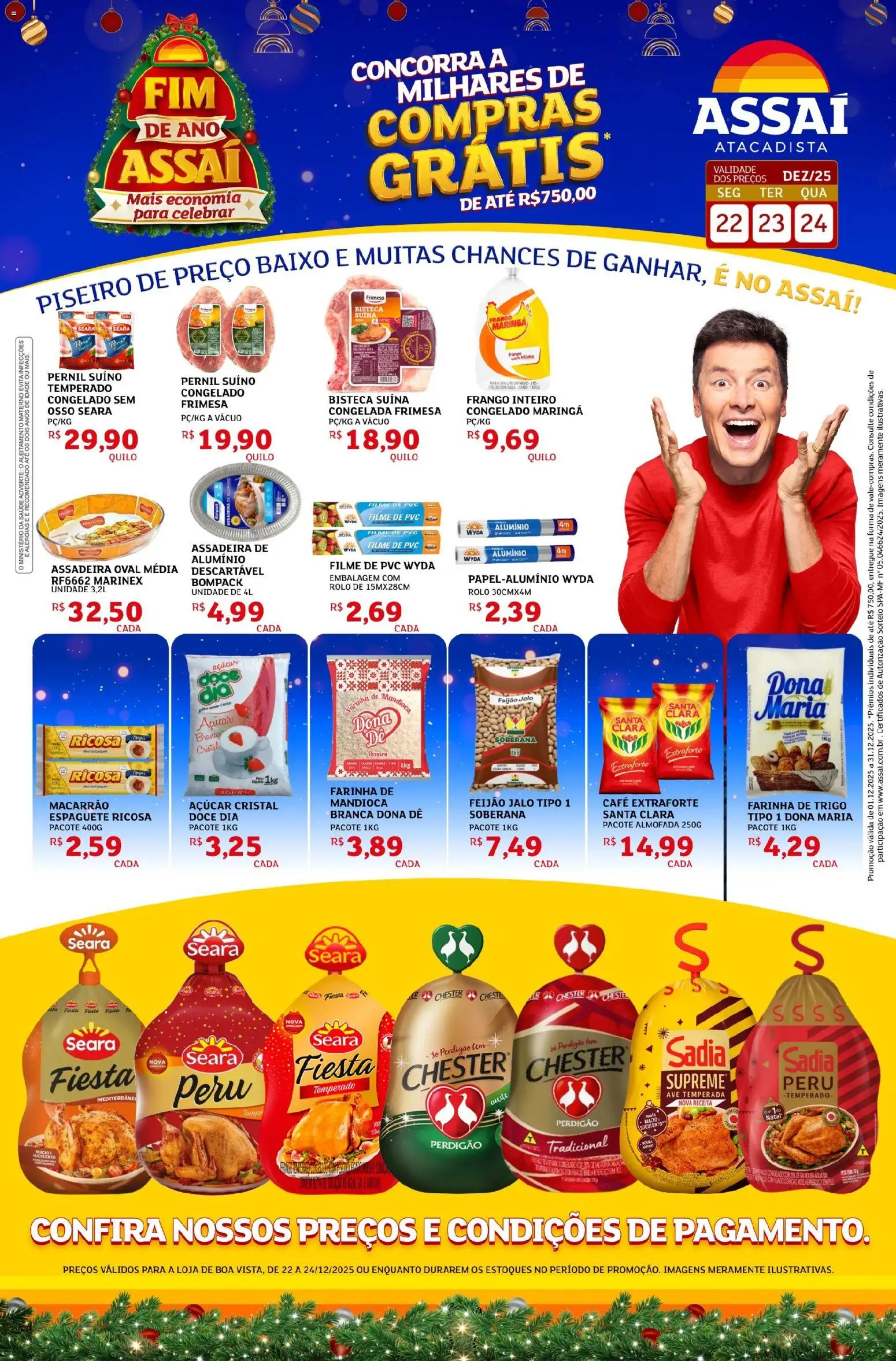 Pré-Visualização do folheto "Encarte - RR" da loja Assaí Atacadista válido a partir de 22/12/2025