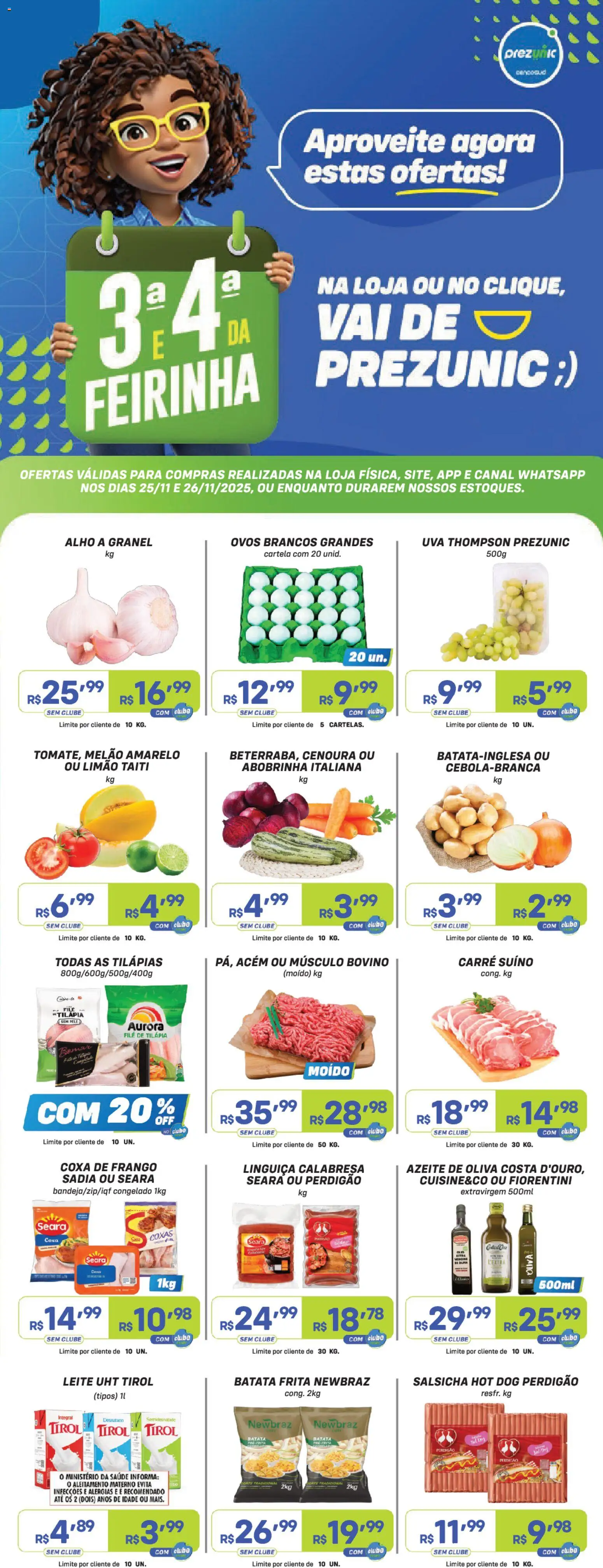 Pré-Visualização do folheto "Encarte" da loja Prezunic válido a partir de 25/11/2025