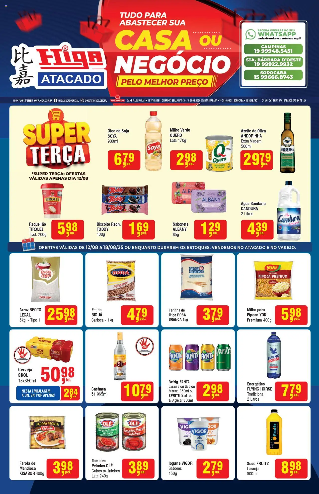 Higa Atacado folheto "Ofertas da semana" válido a partir de 12/08/2025 - número de página 1