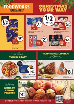 Preview of catalogue Catalogue from shop Foodworks valid 17/12/2025