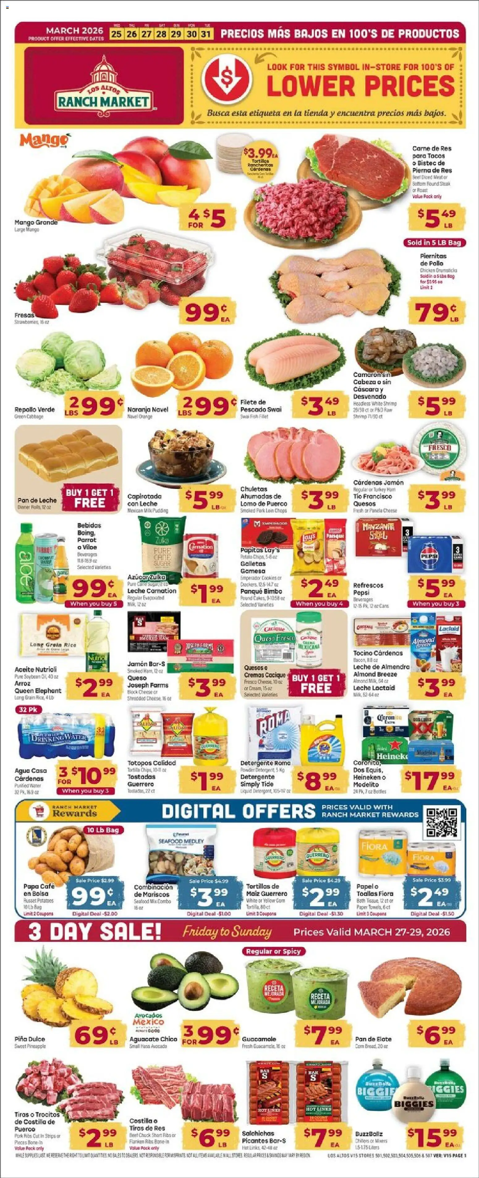 Ad Preview of Cardenas Cardenas Weekly Ad - AZ from 03/25/2026 - Fish, Seafood, Turkey, Avocado, Pan, Pepsi, Pork, Pork loin