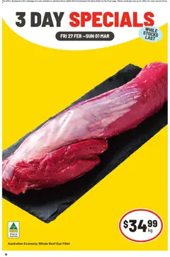 Preview of catalogue 3 Day Specials VIC from shop IGA valid 27/02/2026