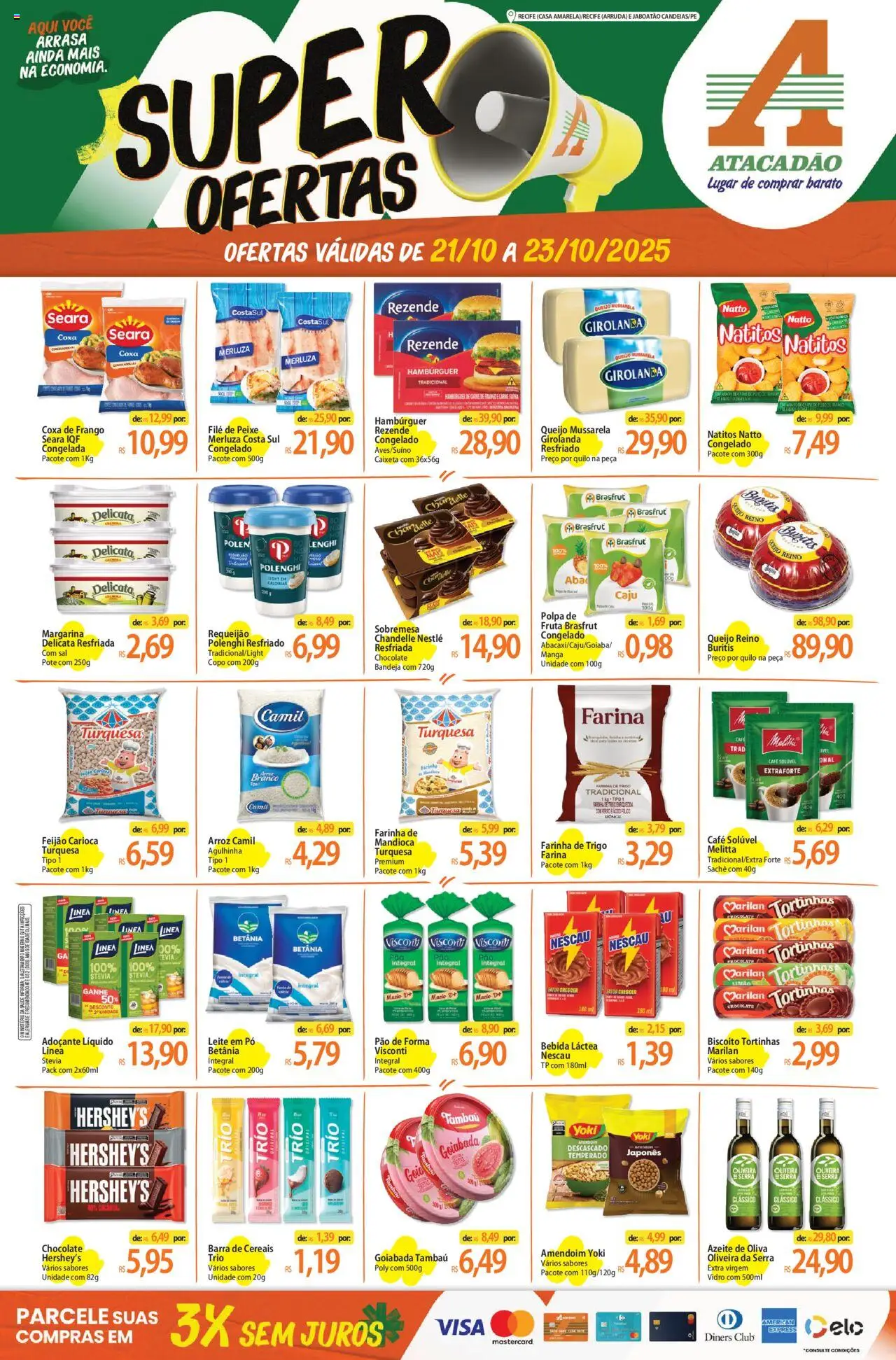 Atacadão folheto "Ofertas - PE" válido a partir de 21/10/2025 - número de página 1