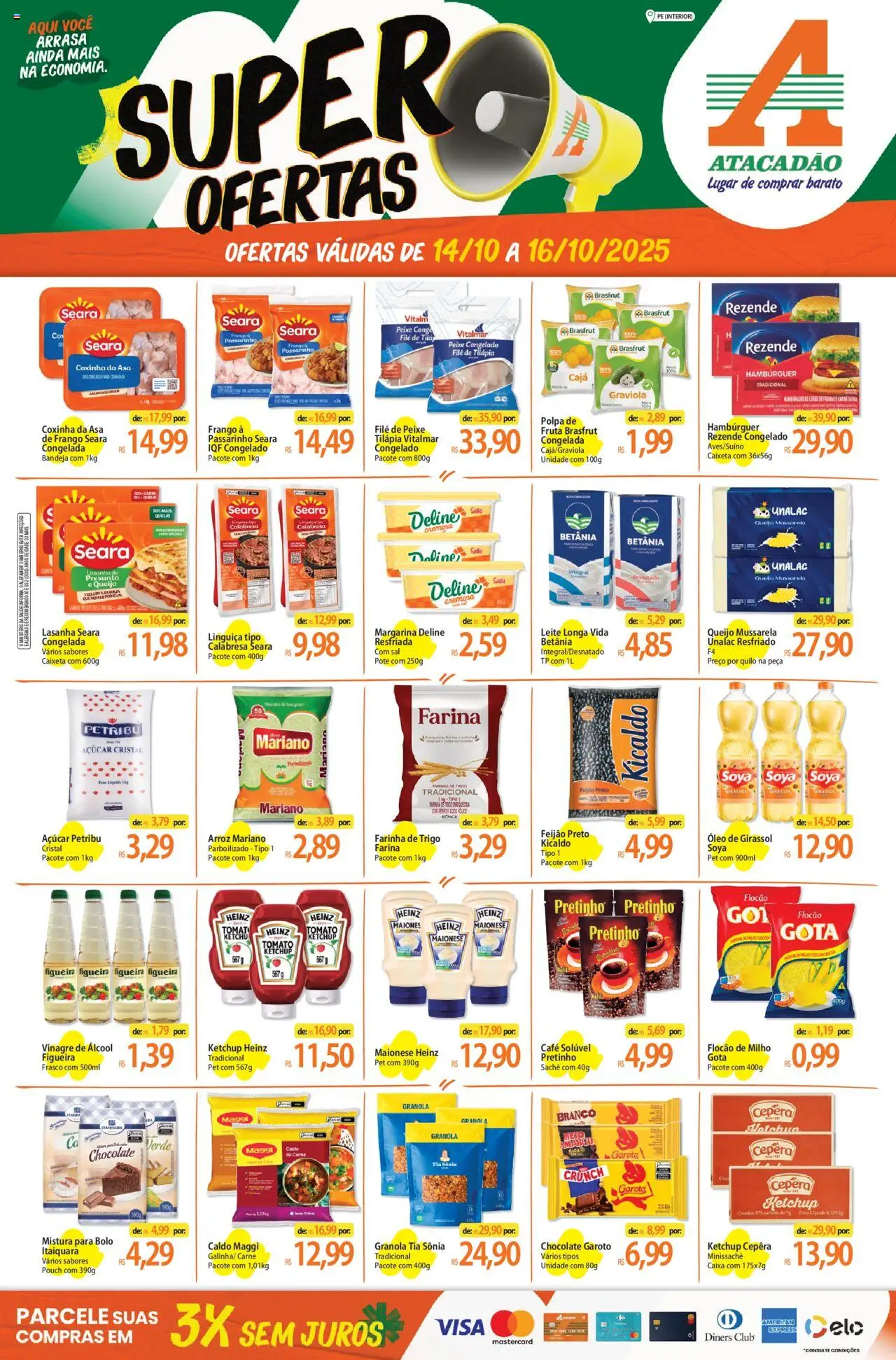 Atacadão folheto "Ofertas - PE" válido a partir de 14/10/2025 - número de página 1
