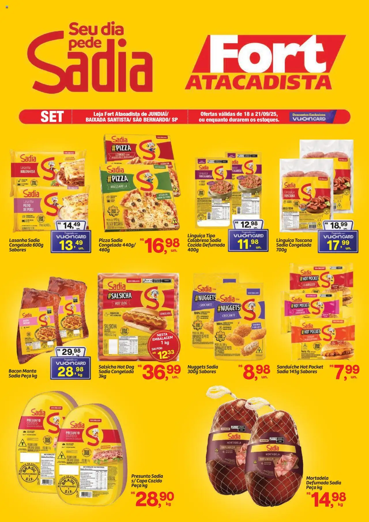 Fort Atacadista folheto "Ofertas BRF" válido a partir de 18/09/2025 - número de página 1