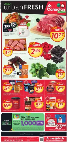 Un aperçu du dépliant Weekly Flyer - ON du magasin Sobeys est valide à partir 18 déc. 2025