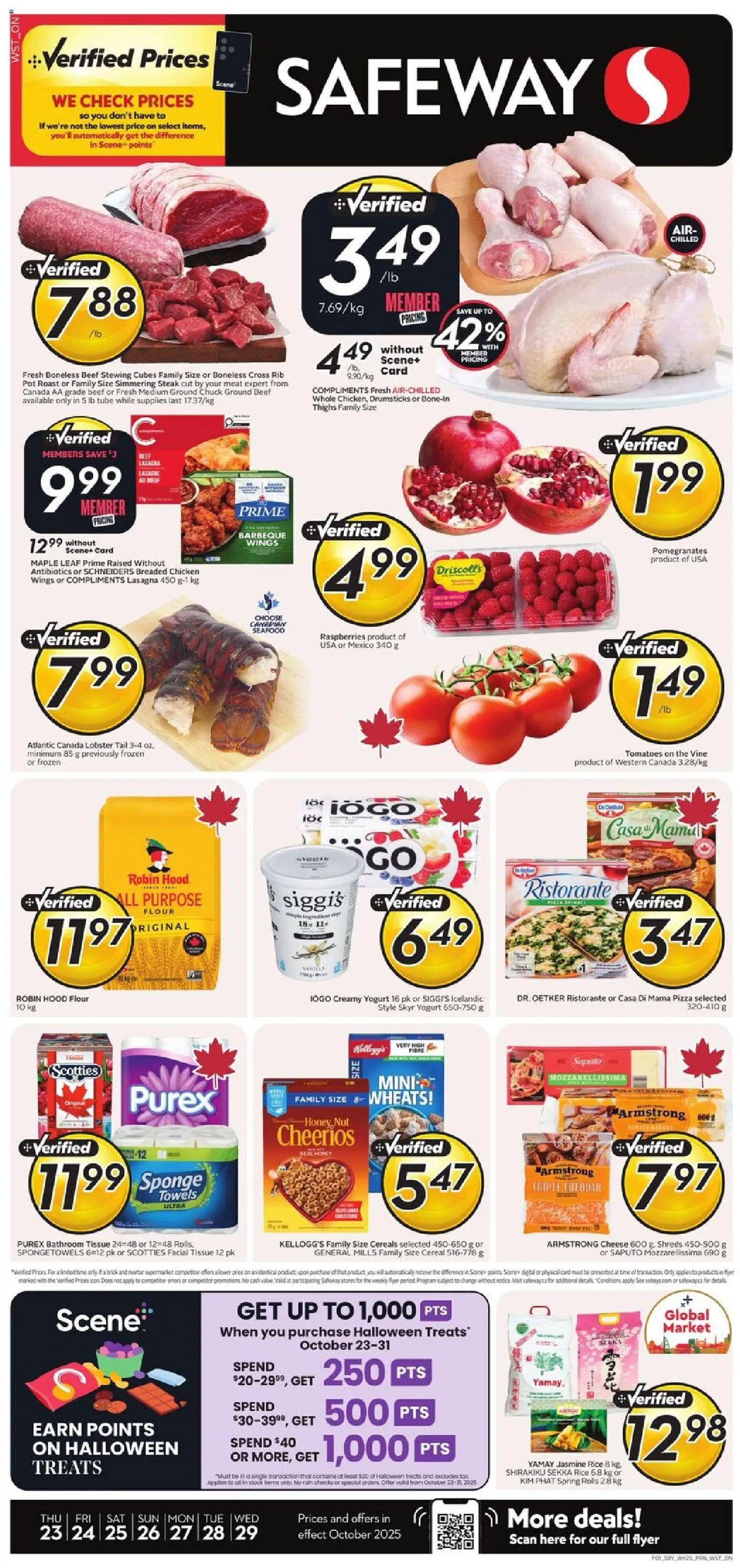 Safeway flyer valid from Oct 23, 2025 - page number 1