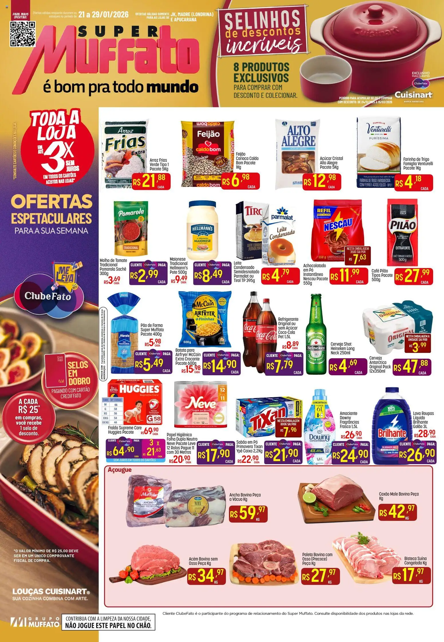 Pré-Visualização do folheto "Ofertas da semana" da loja Super Muffato válido a partir de 21/01/2026