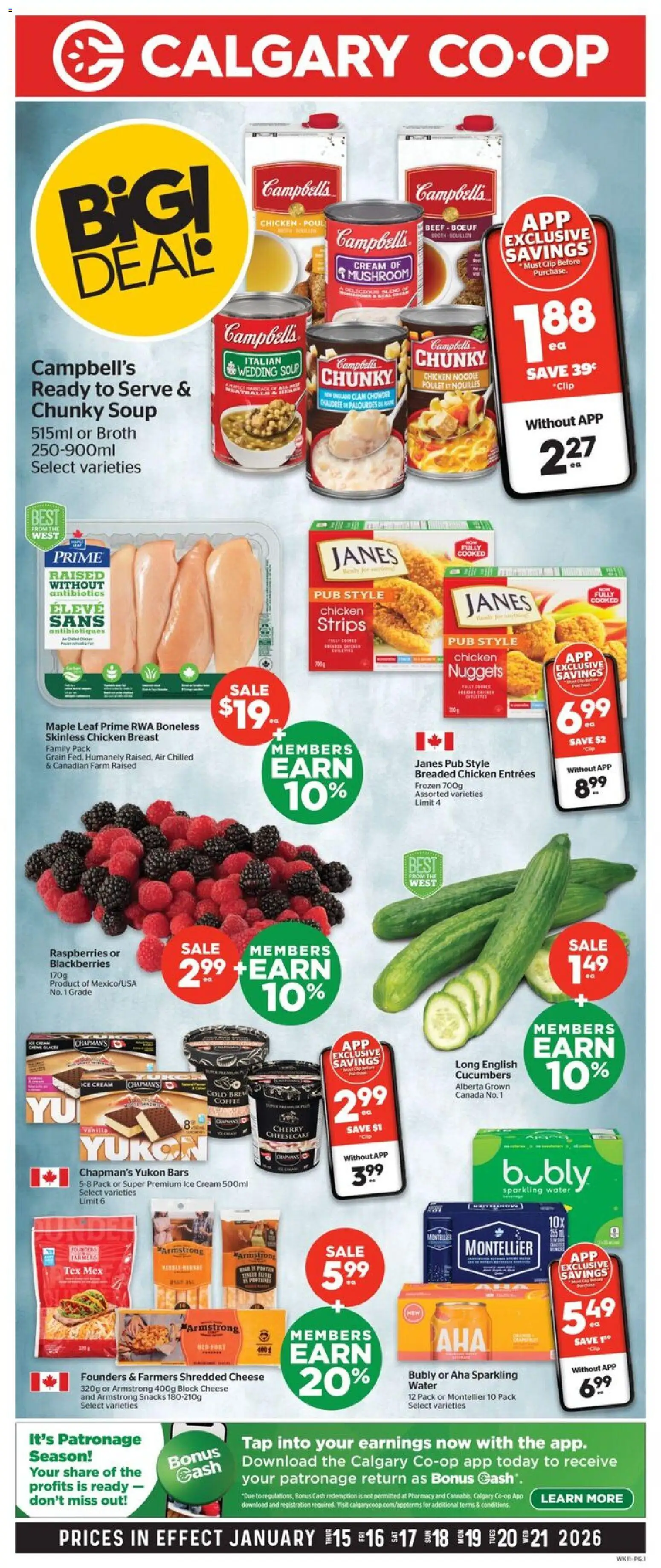 Preview of leaflet Weekly flyer / circulaire from shop Calgary Co-op is valid from Jan 15, 2026