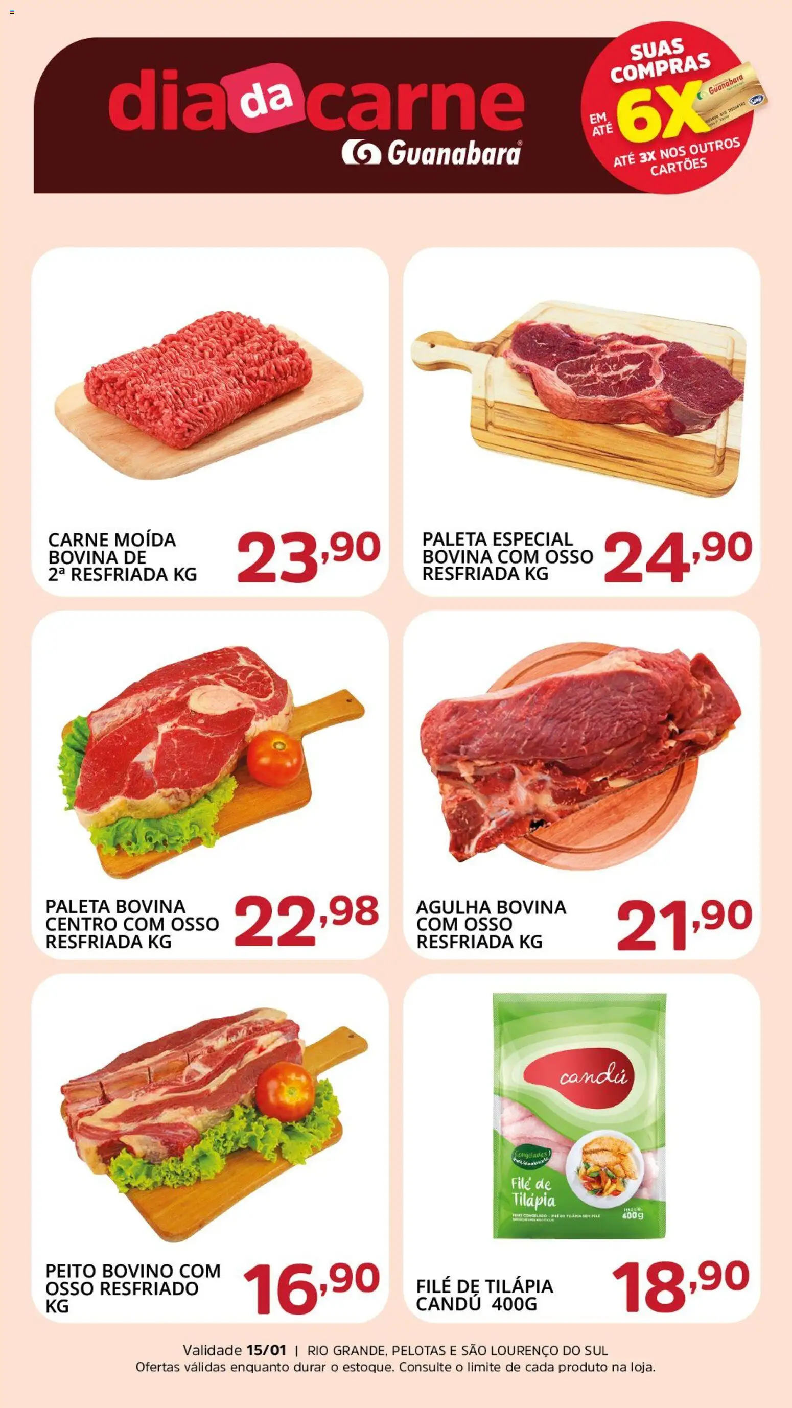 Pré-Visualização do folheto "Ofertas da semana" da loja Supermercado Guanabara válido a partir de 15/01/2026
