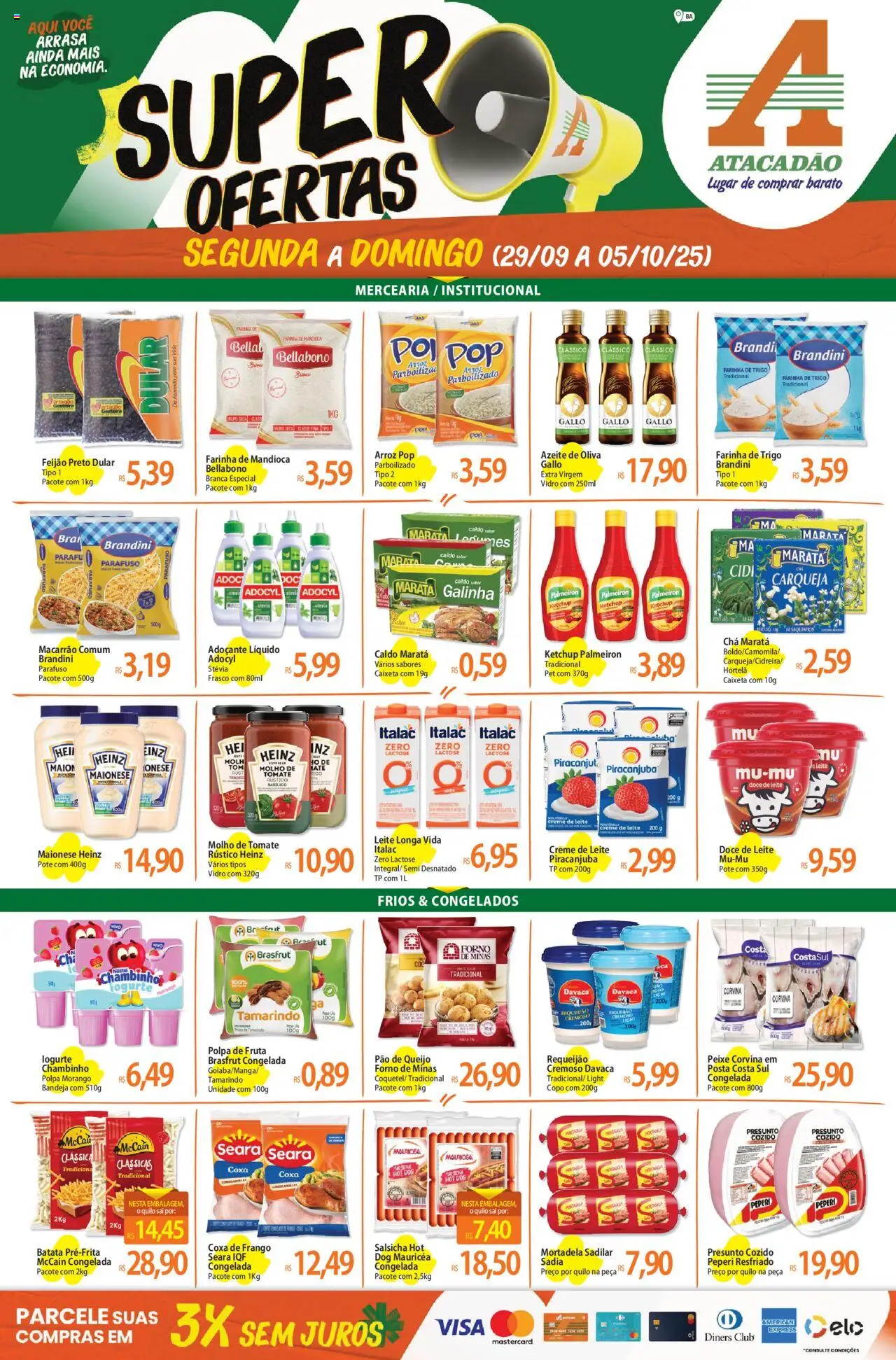Atacadão folheto "Ofertas - BA" válido a partir de 29/09/2025 - número de página 1