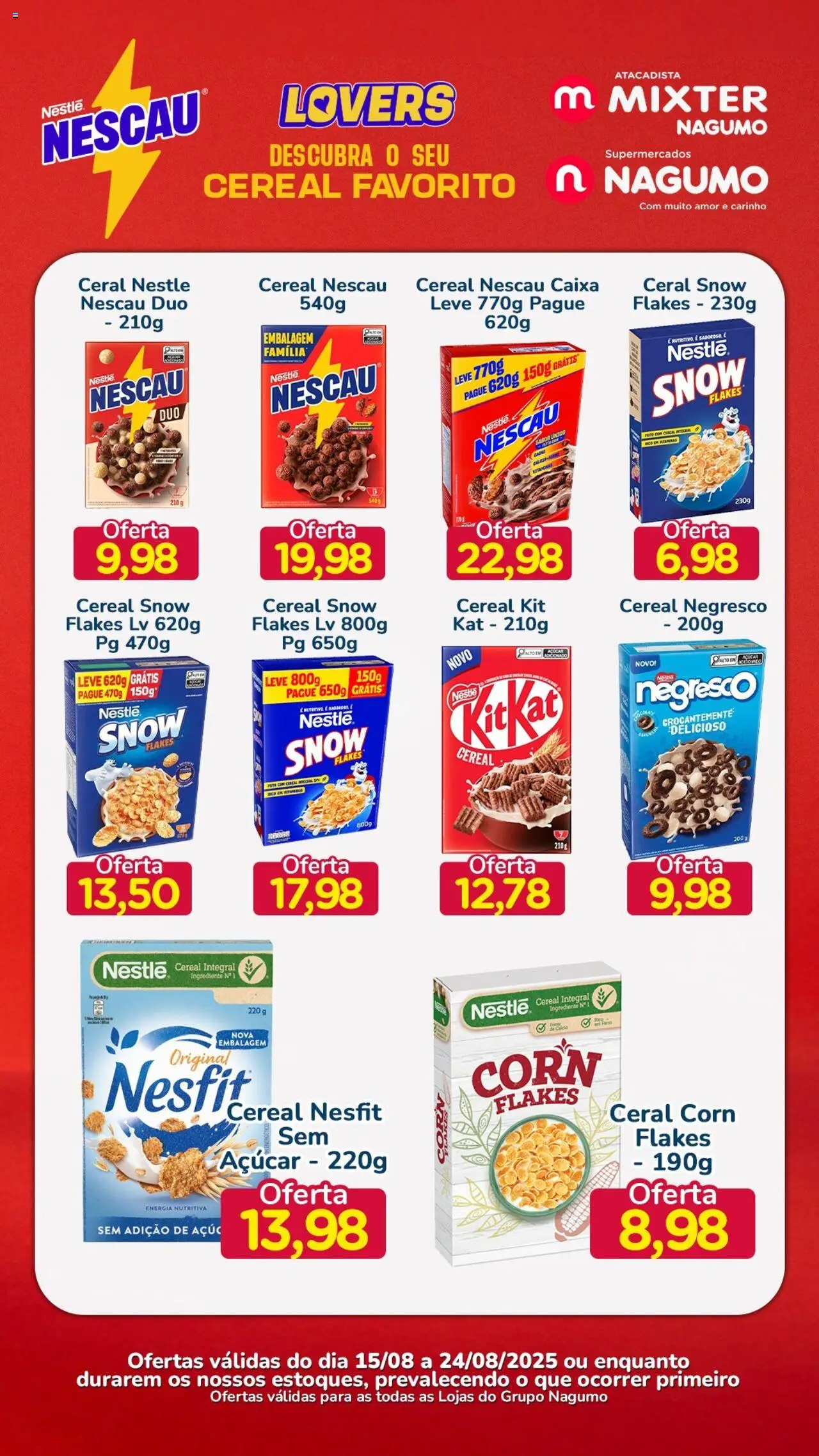 Nagumo folheto "Ofertas Nescau" válido a partir de 15/08/2025 - número de página 1