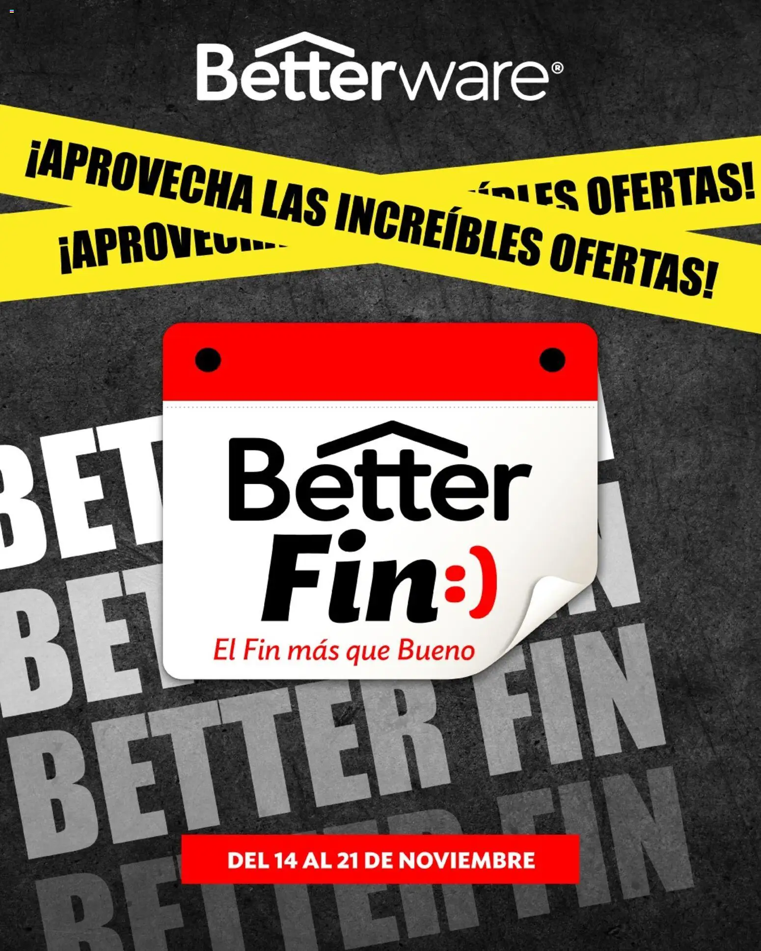 Vista previa las ofertas de la tienda Betterware - Buen Fin desde el 14/11/2025 