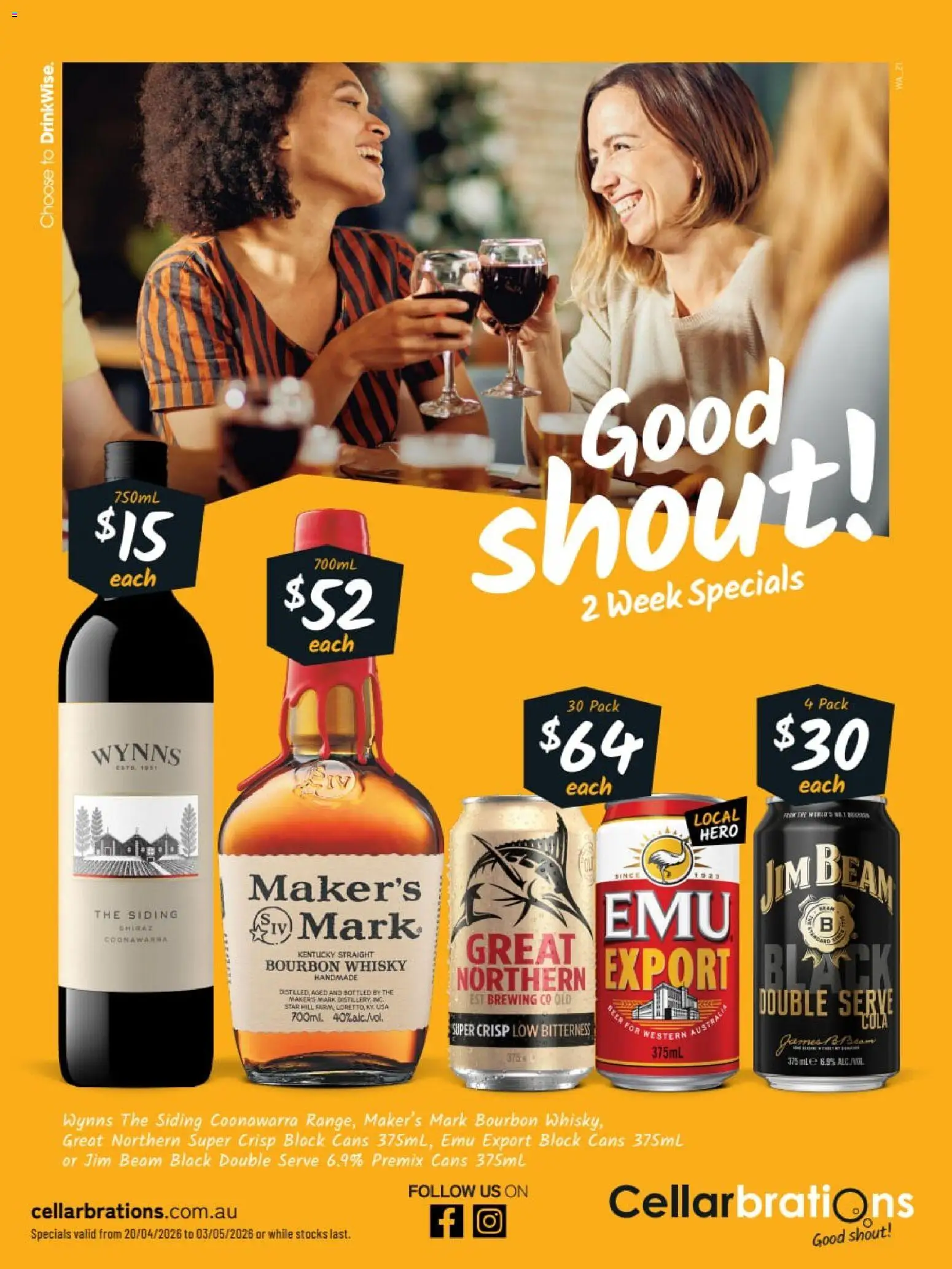 Preview of catalogue Cellarbrations catalogue WA from shop Cellarbrations valid 20/04/2026