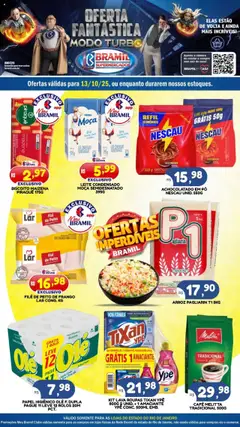 Pré-Visualização do folheto "Ofertas do Dia" da loja Bramil Supermercados válido a partir de 13/10/2025