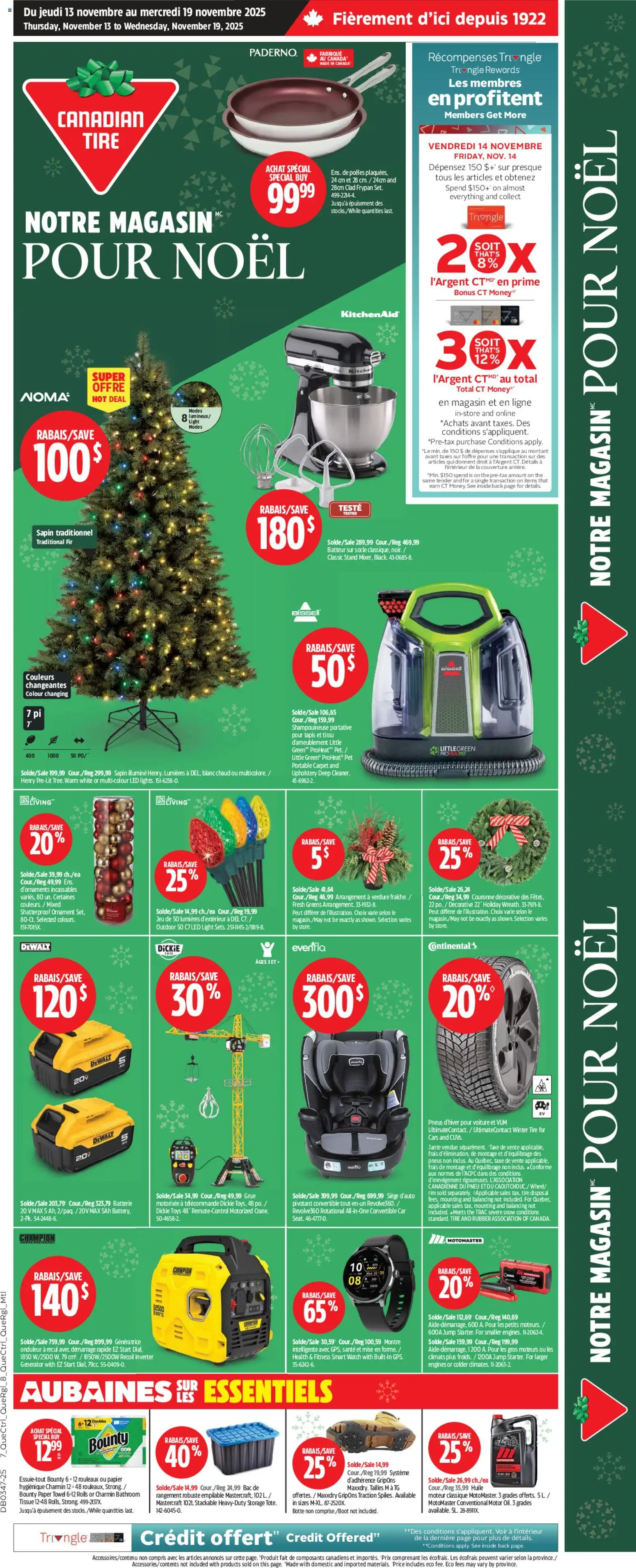 Preview of leaflet Circulaire from shop Canadian Tire is valid from Nov 13, 2025