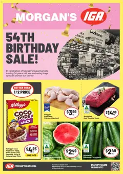 Preview of catalogue 54th Birthday Sale from shop IGA valid 05/11/2025
