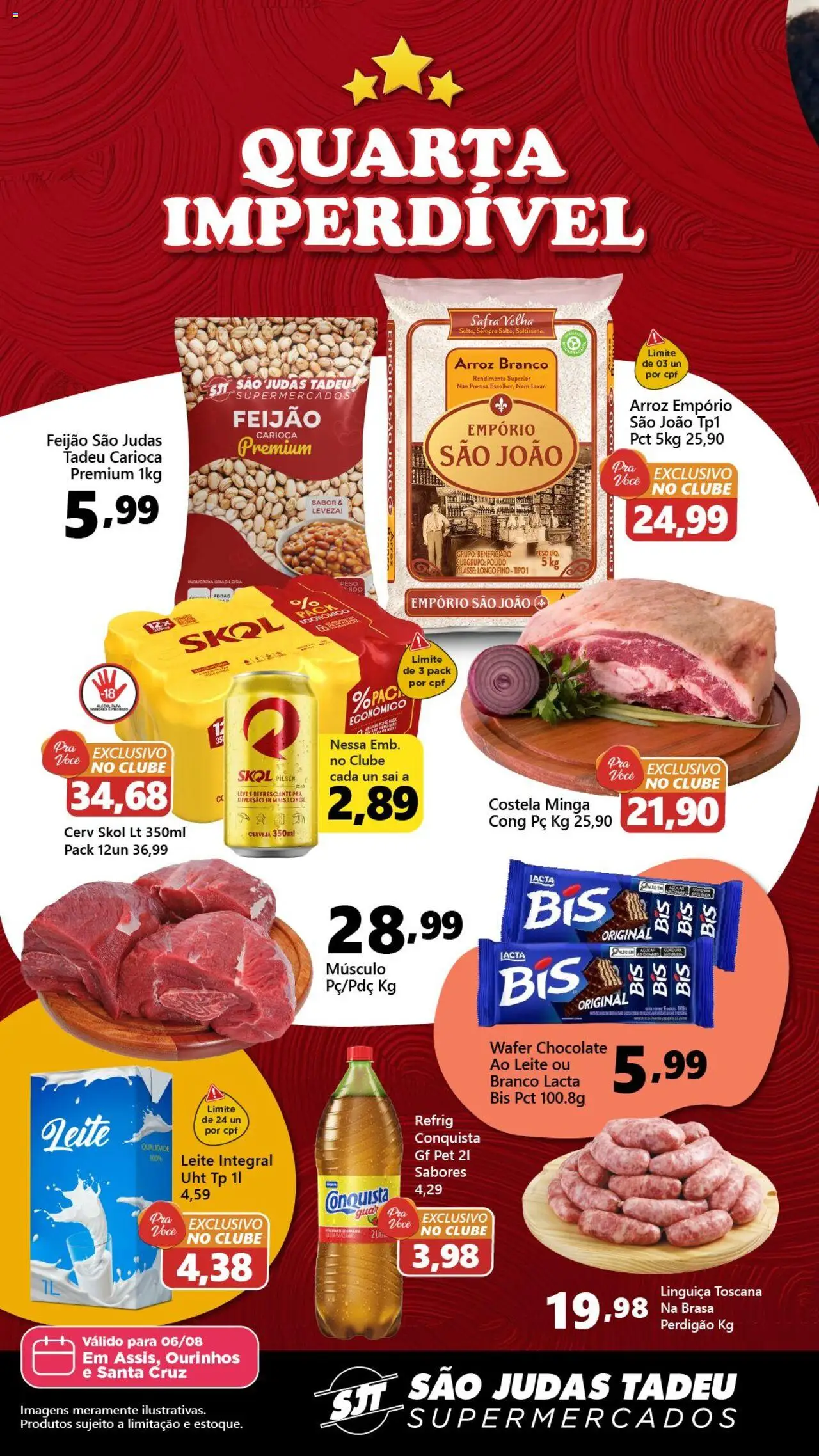 São Judas Tadeu folheto "Ofertas do Dia" válido a partir de 06/08/2025 - número de página 1