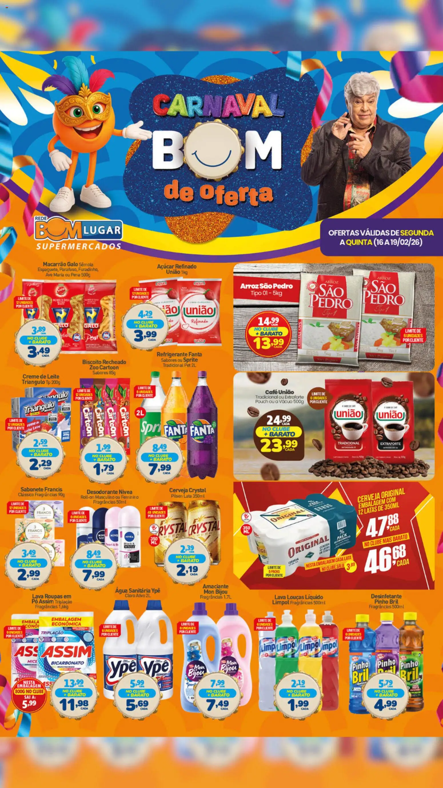 Pré-Visualização do folheto "Ofertas da semana" da loja Rede Bom Lugar válido a partir de 16/02/2026