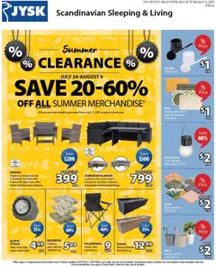 Preview of leaflet Weekly Flyer from shop JYSK is valid from Jul 24, 2025