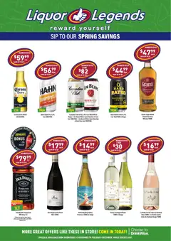 Preview of catalogue Catalogue Deception Bay from shop Liquor Legends valid 12/11/2025