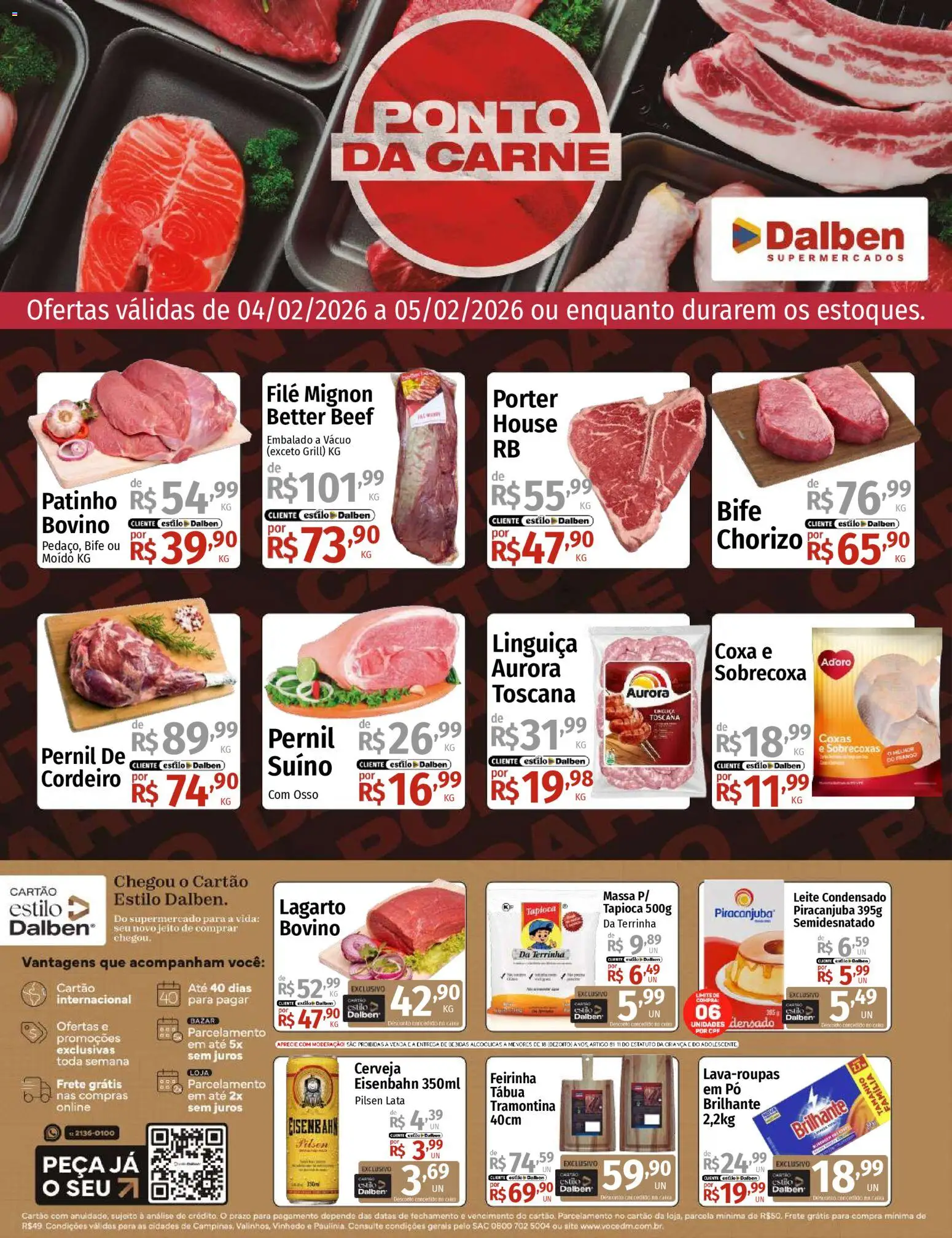 Pré-Visualização do folheto "Ofertas da semana" da loja Supermercado Dalben válido a partir de 04/02/2026