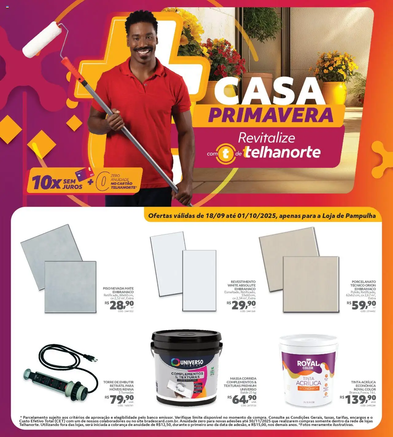 Telhanorte folheto "Ofertas atuais" válido a partir de 18/09/2025 - número de página 1