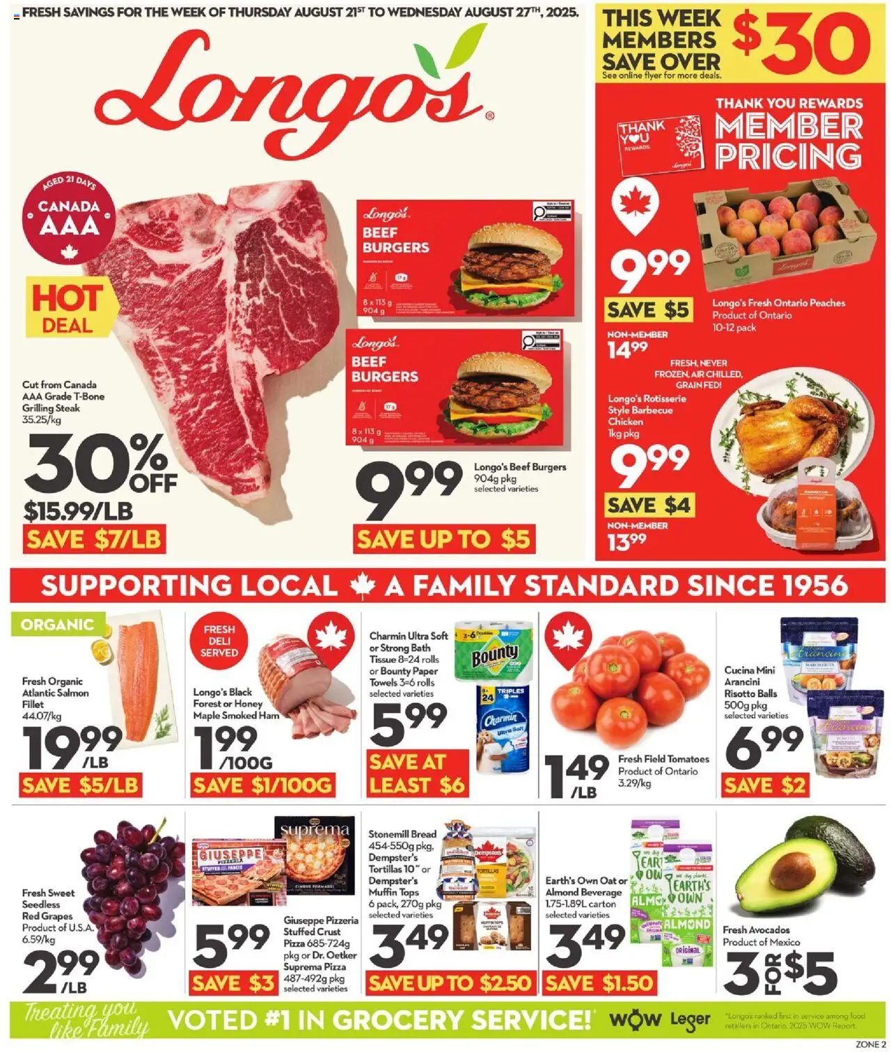 Longo's flyer valid from Aug 21, 2025 - page number 1