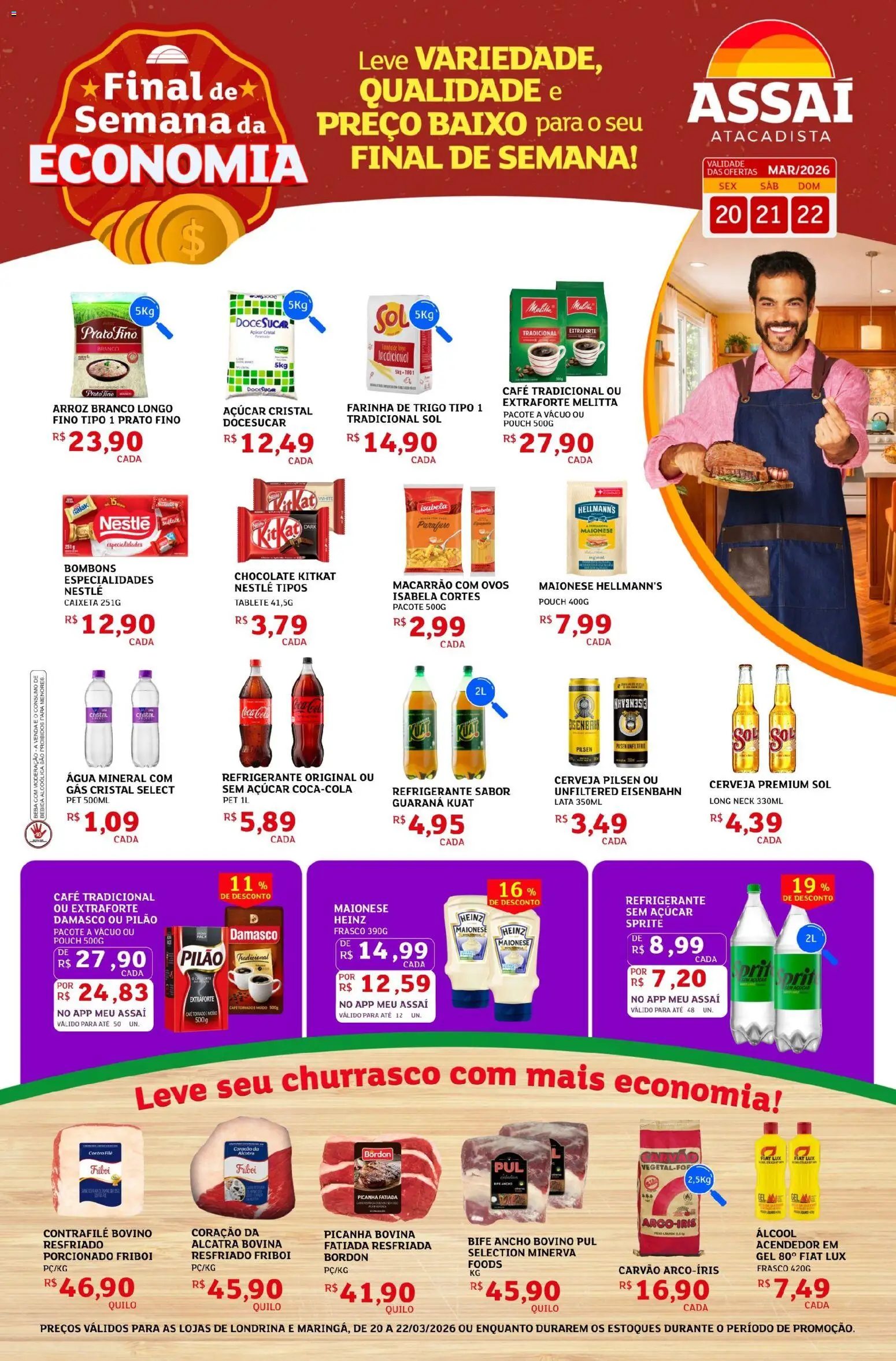 Pré-Visualização do folheto "Assaí Atacadista ofertas - PR" da loja Assaí Atacadista válido a partir de 20/03/2026