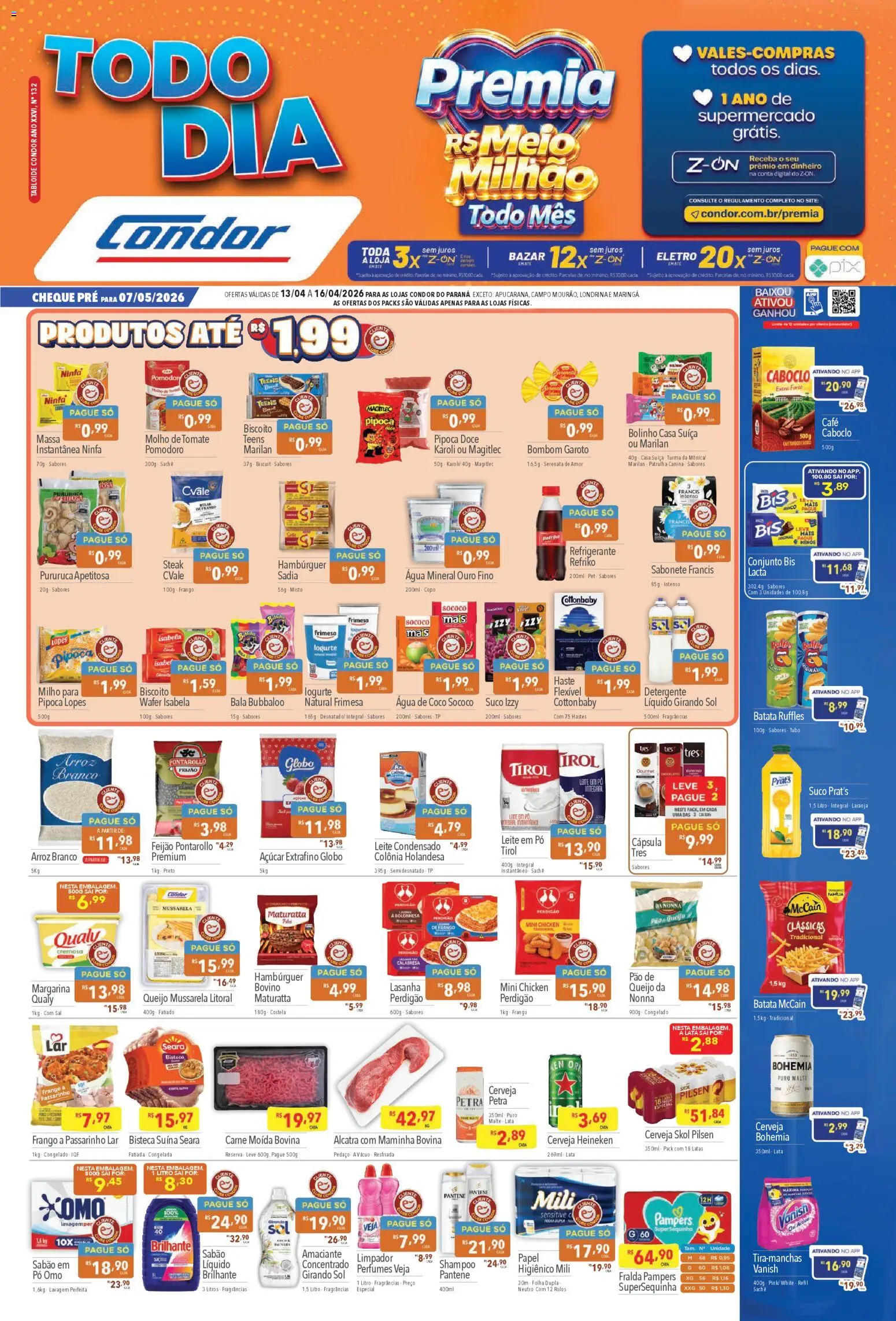 Pré-Visualização do folheto "Supermercados Condor ofertas Premia" da loja Supermercados Condor válido a partir de 13/04/2026