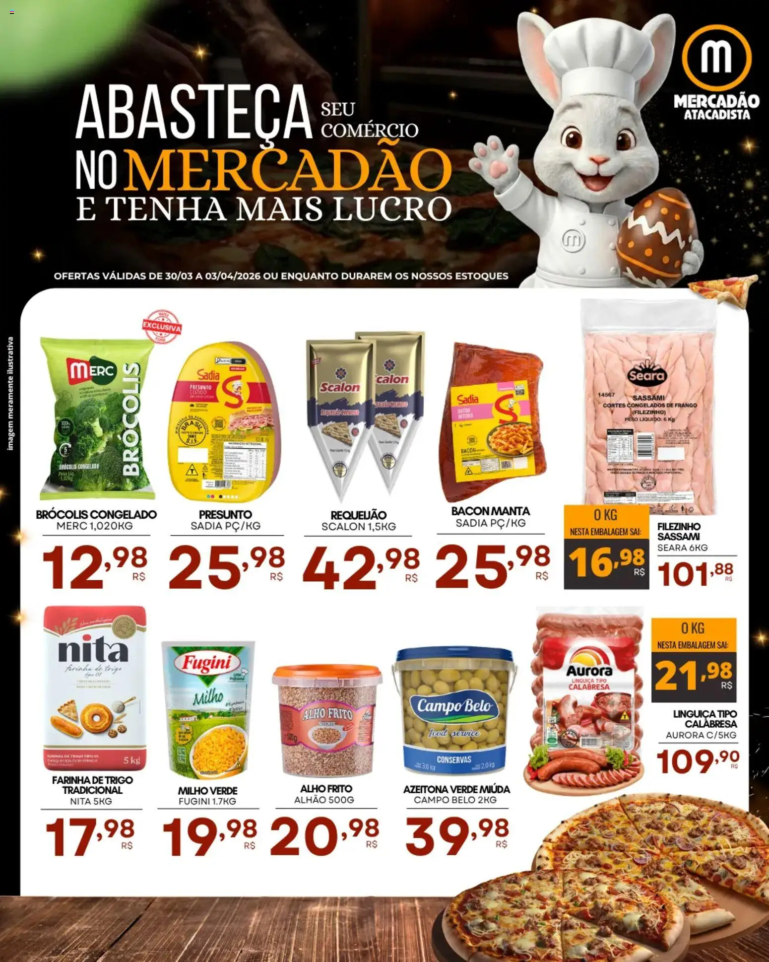 Pré-Visualização do folheto "Mercadão Atacadista - Ofertas da semana" da loja Mercadão Atacadista válido a partir de 30/03/2026