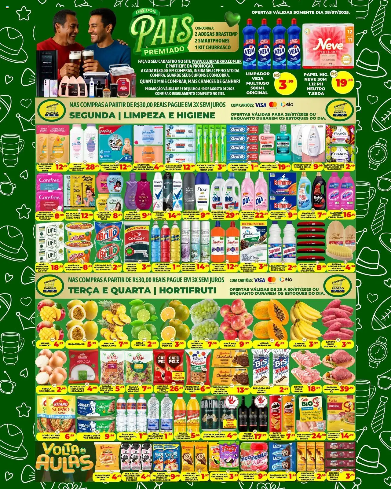Supermercado Padrão folheto "Ofertas da semana" válido a partir de 28/07/2025 - número de página 1