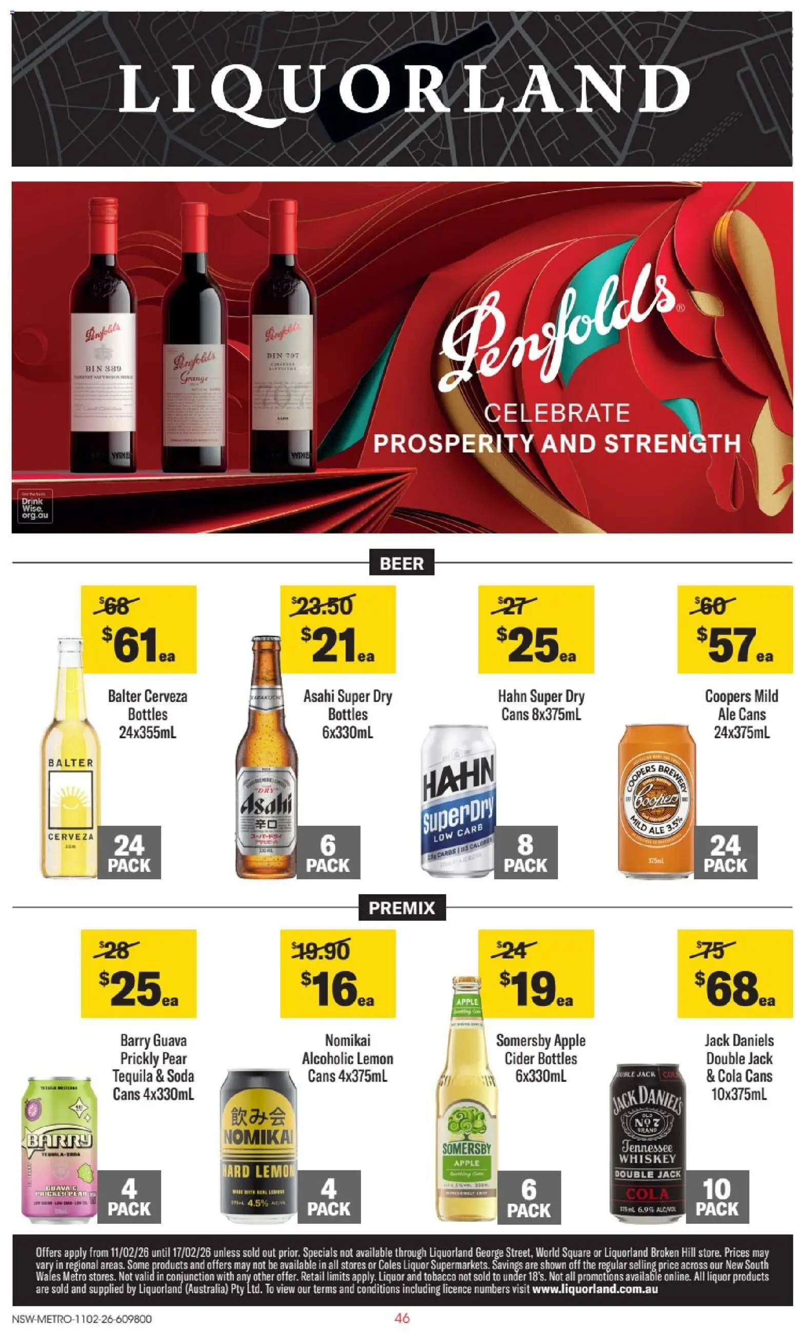 Preview of catalogue Catalogue NSW from shop Liquorland valid 11/02/2026