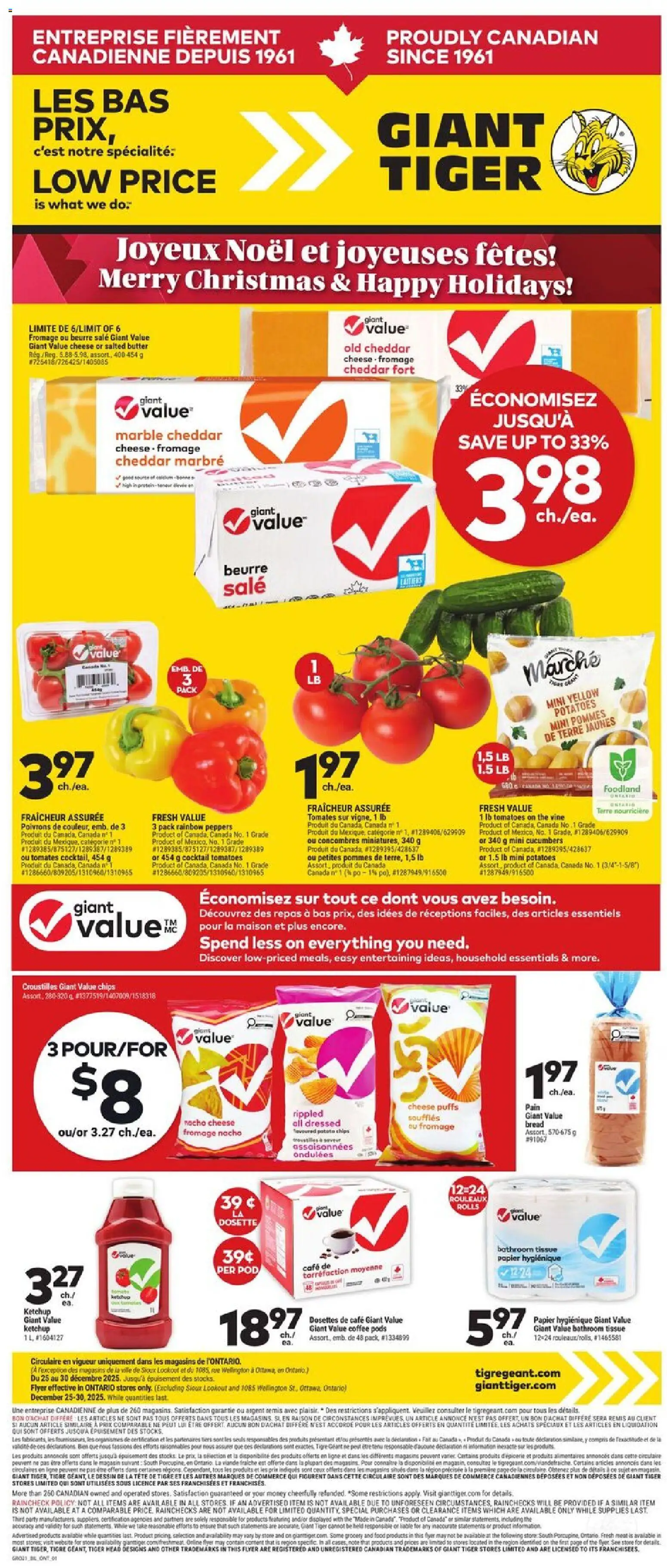 Preview of leaflet Circulaire from shop Giant Tiger is valid from Dec 25, 2025