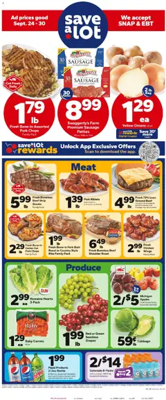 Ad Preview of Save a Lot Weekly Ad from 09/24/2025