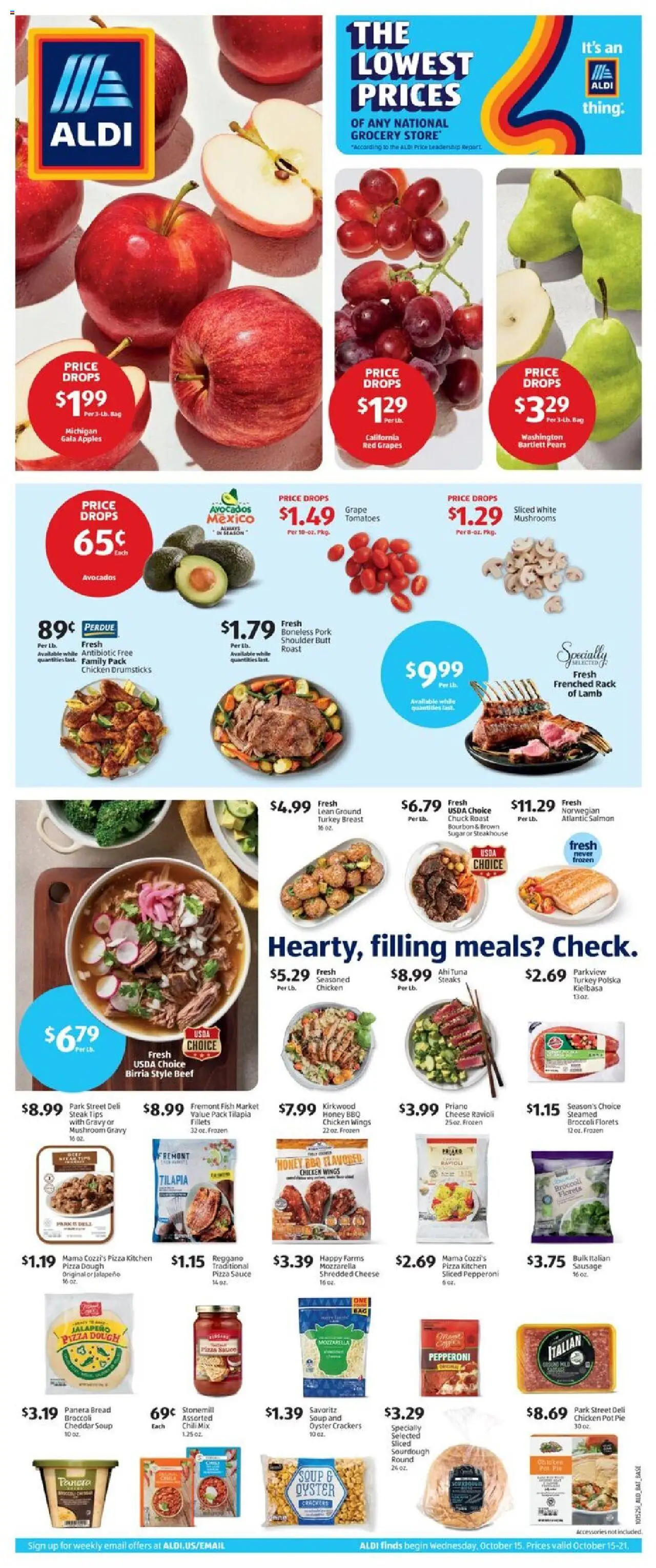 Aldi Weekly Ad from 10/15/2025 - Flyer, Sales ad - Page number 1