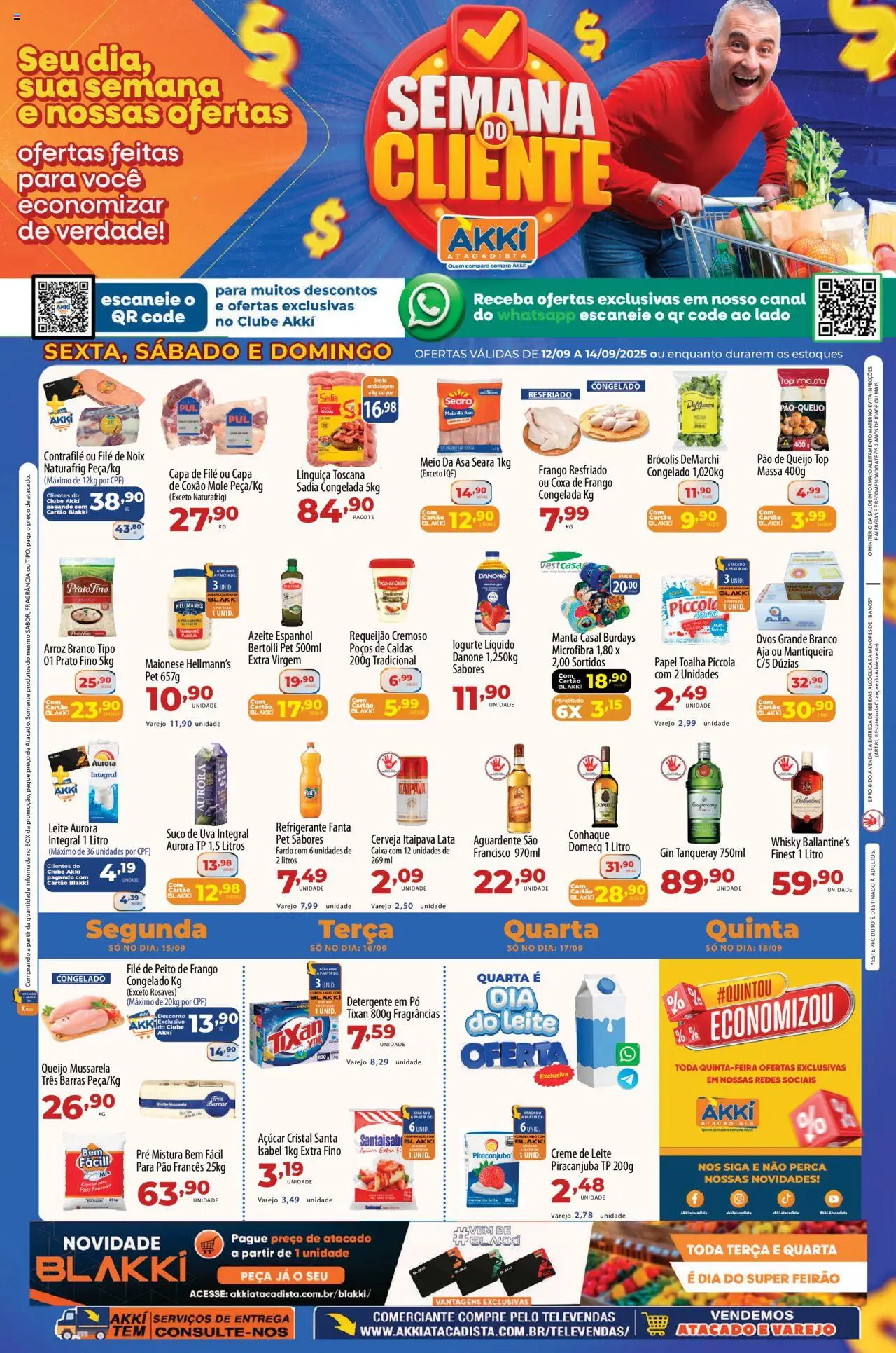 Akki Atacadista folheto "Ofertas da semana" válido a partir de 12/09/2025 - número de página 1