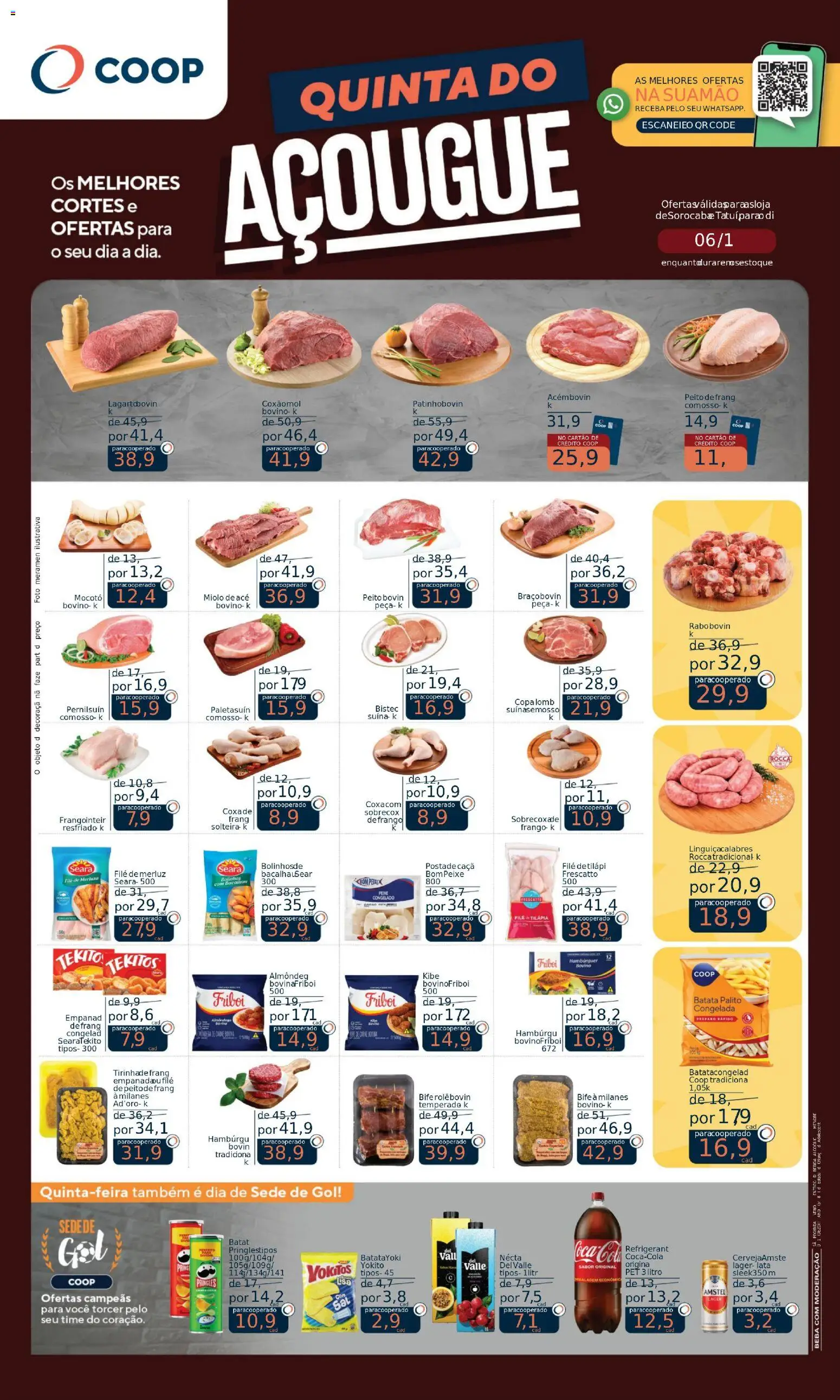Pré-Visualização do folheto "Ofertas Quinta do Açougue" da loja Coop válido a partir de 06/11/2025