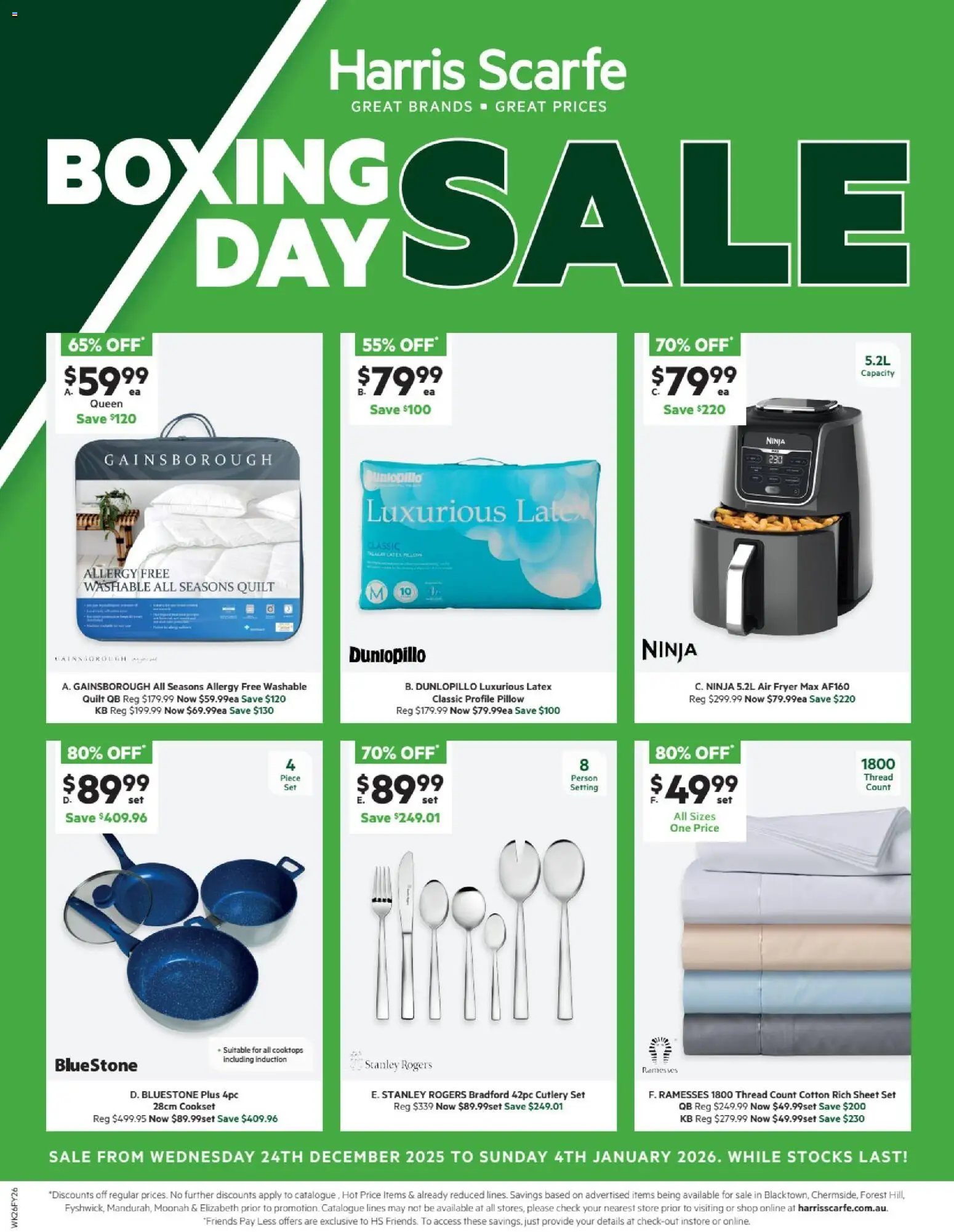 Preview of catalogue Catalogue from shop Harris Scarfe valid 24/12/2025