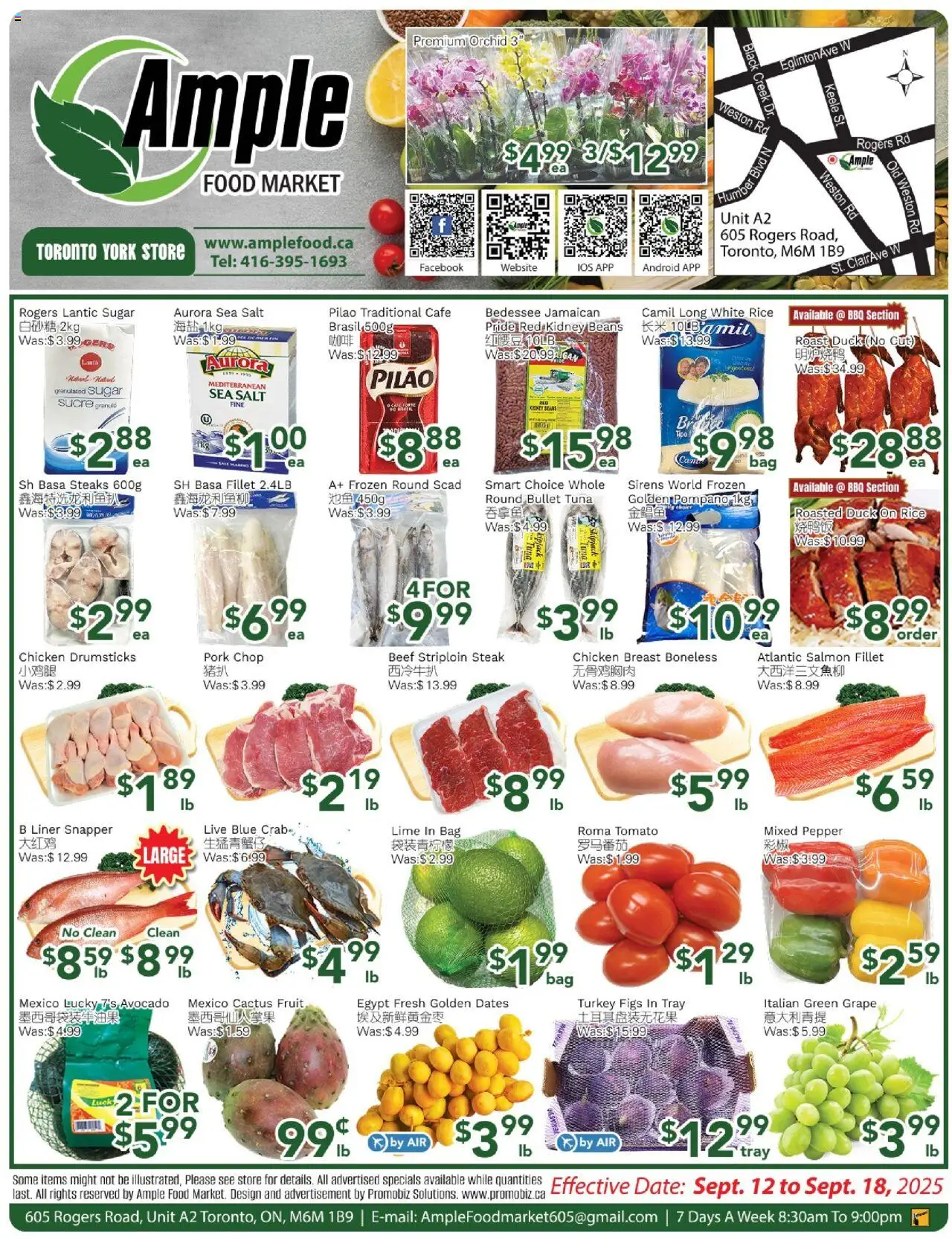 Ample Food Market flyer valid from Sep 12, 2025 - page number 1