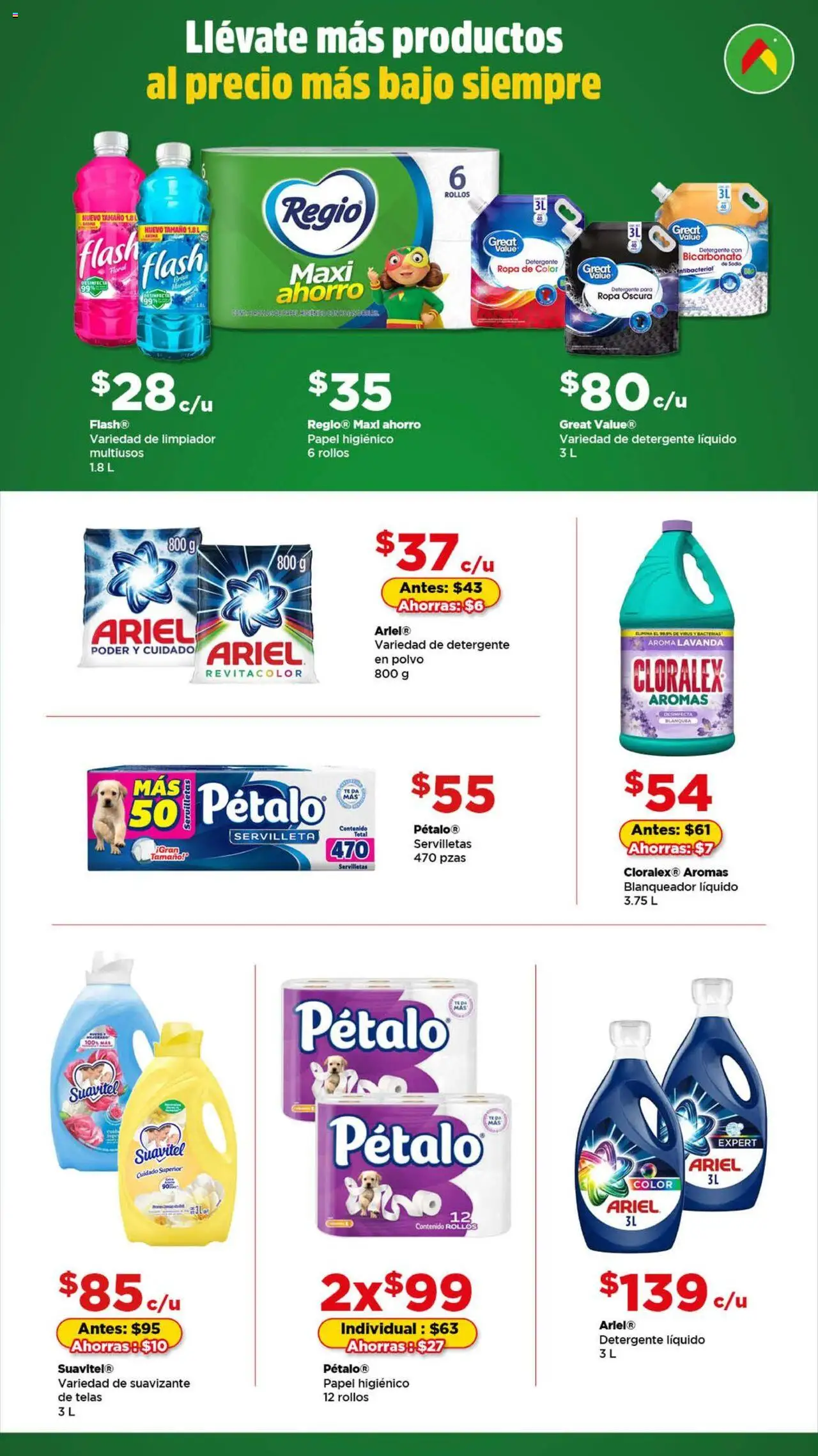 Vista previa las ofertas de la tienda Bodega Aurrerá - Folleto Productos de limpieza desde el 14/10/2025 
