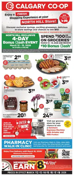 Preview of leaflet Calgary Co-op weekly flyer / circulaire from shop Calgary Co-op is valid from Mar 12, 2026